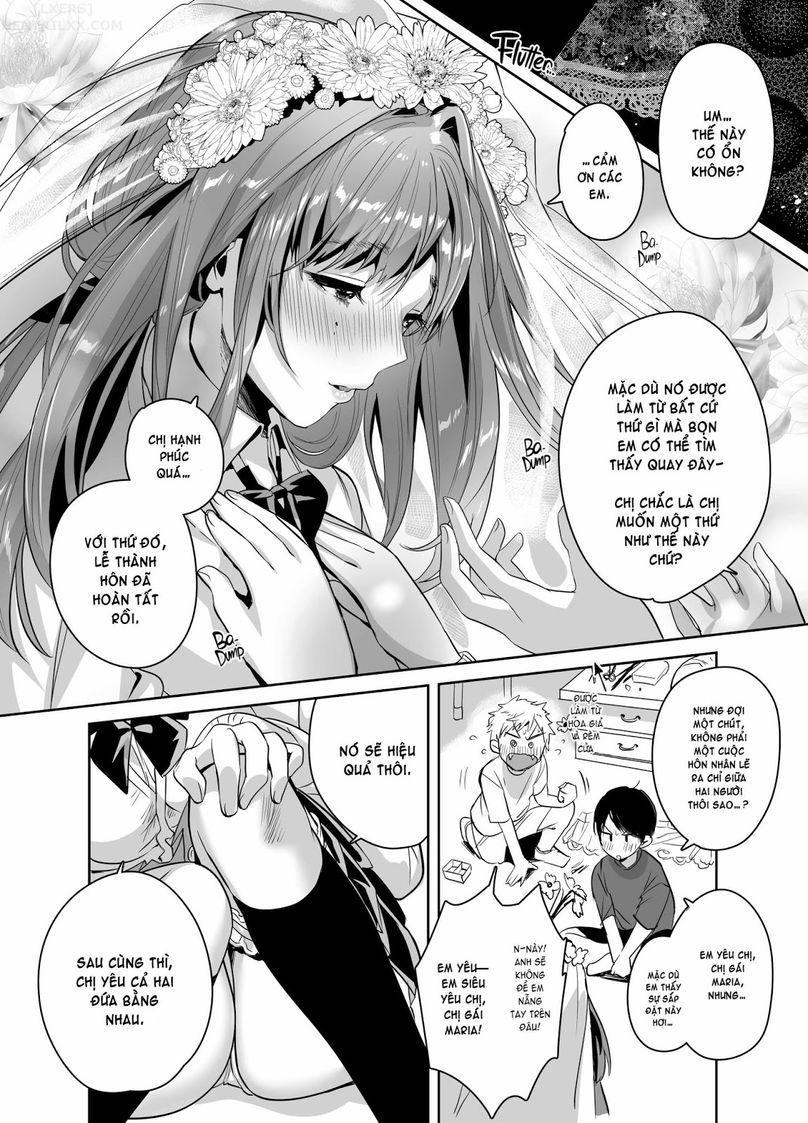 Đọc truyện hentai Big Sis Loves Nobody Else But You - Chap 2 - Playing Bride