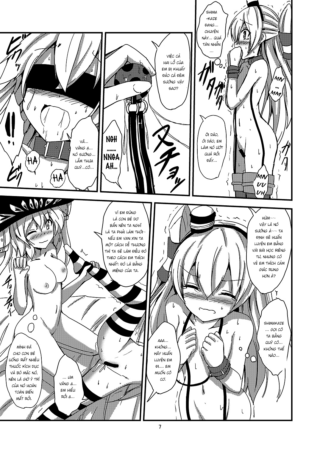 Đọc truyện hentai Kuubo Wo-Kyuu-chan no Amatsukaze Yuri Dorei Choukyou - Oneshot
