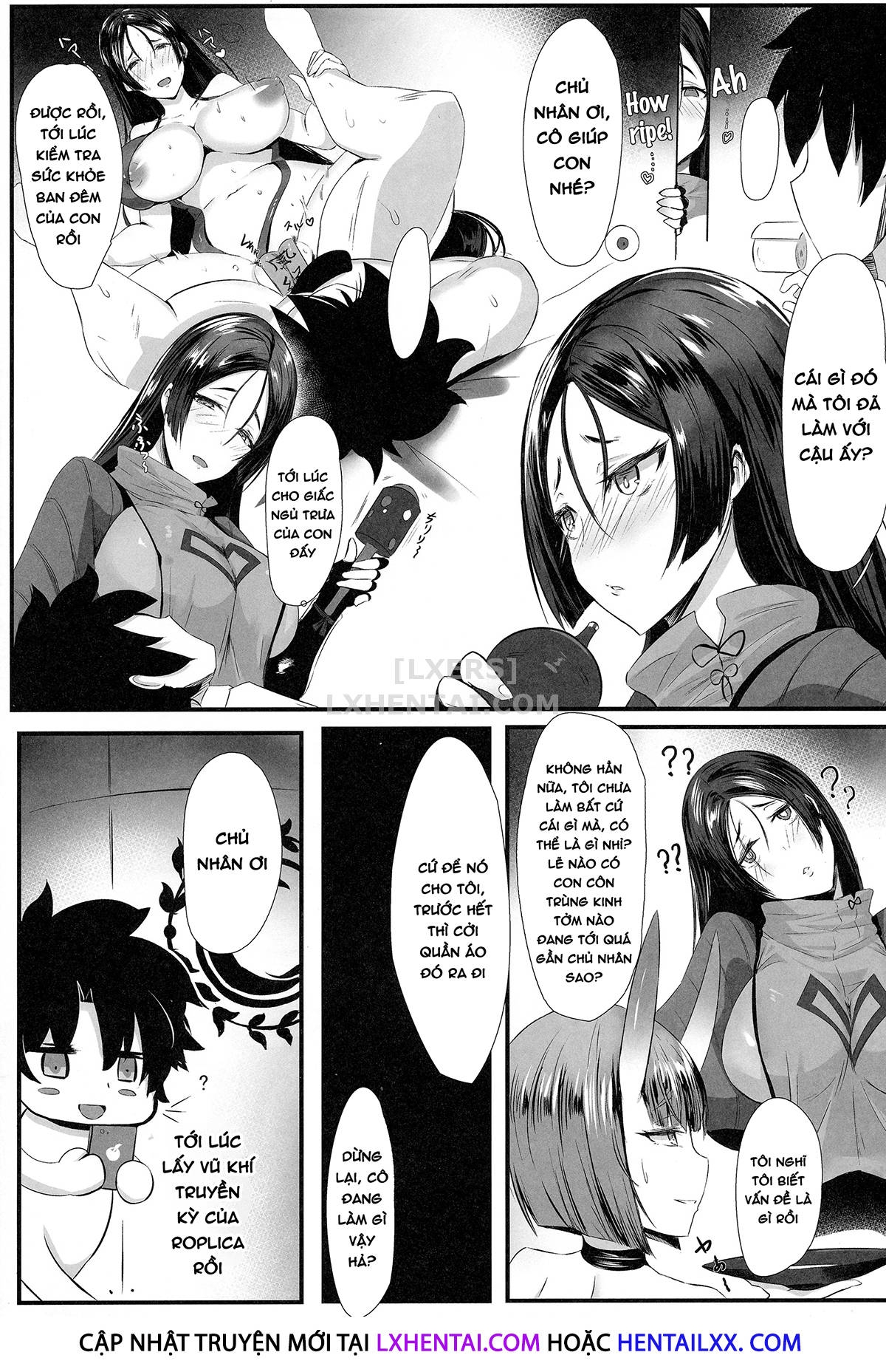 Đọc truyện hentai Yorimitu Mama Mania - Oneshot