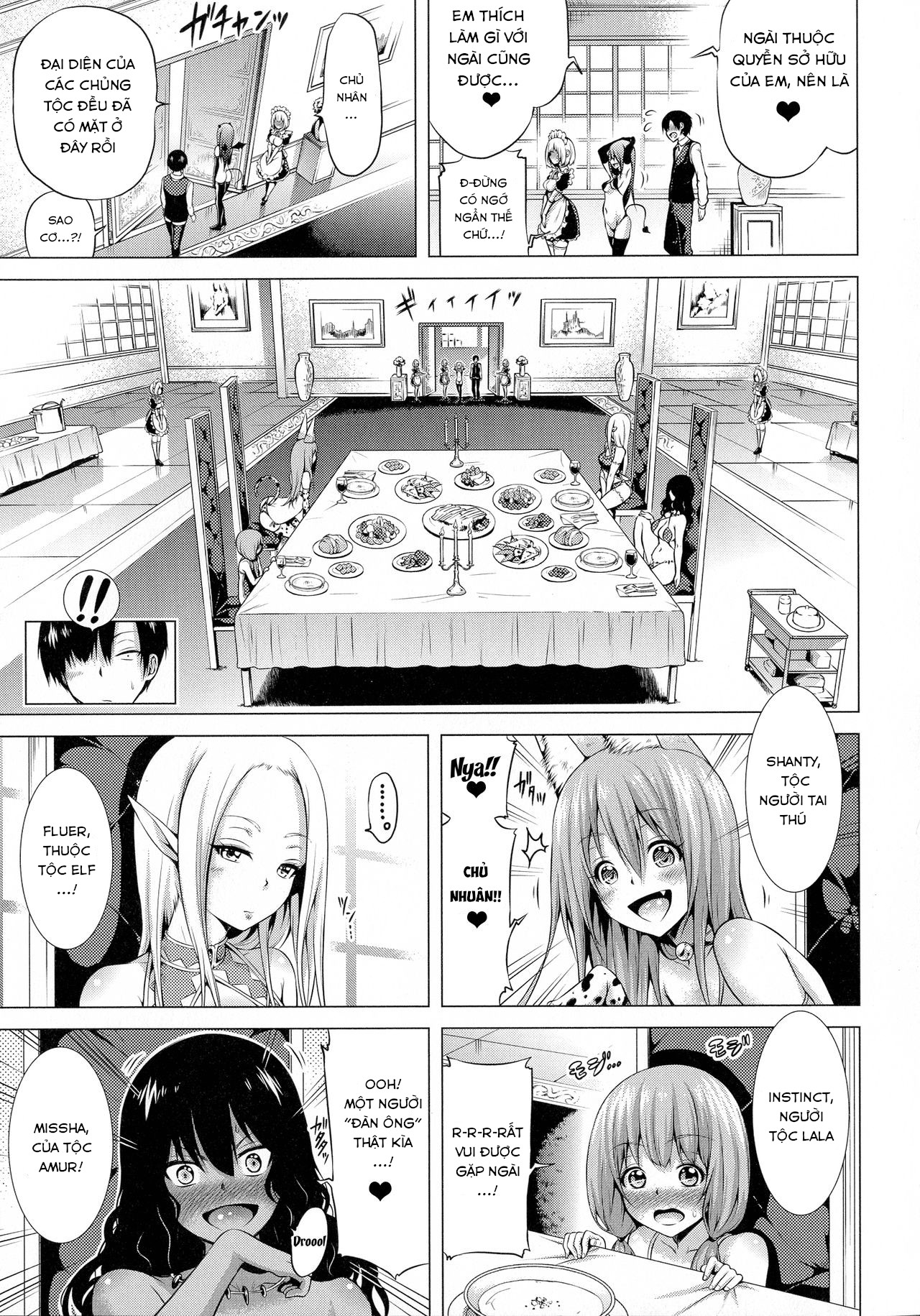 Đọc truyện hentai Isekai Harem Paradise - (Jou) Chap 3.2