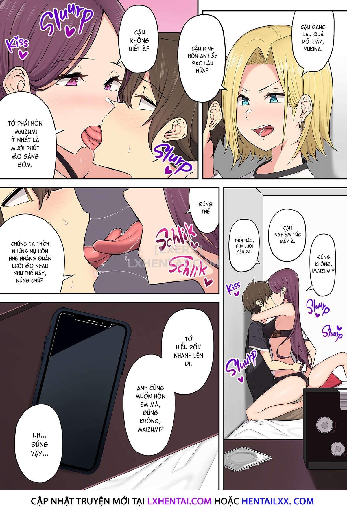 Đọc truyện hentai Imaizumi đưa cả bầy Gyaru về nhà mình - Chap 3