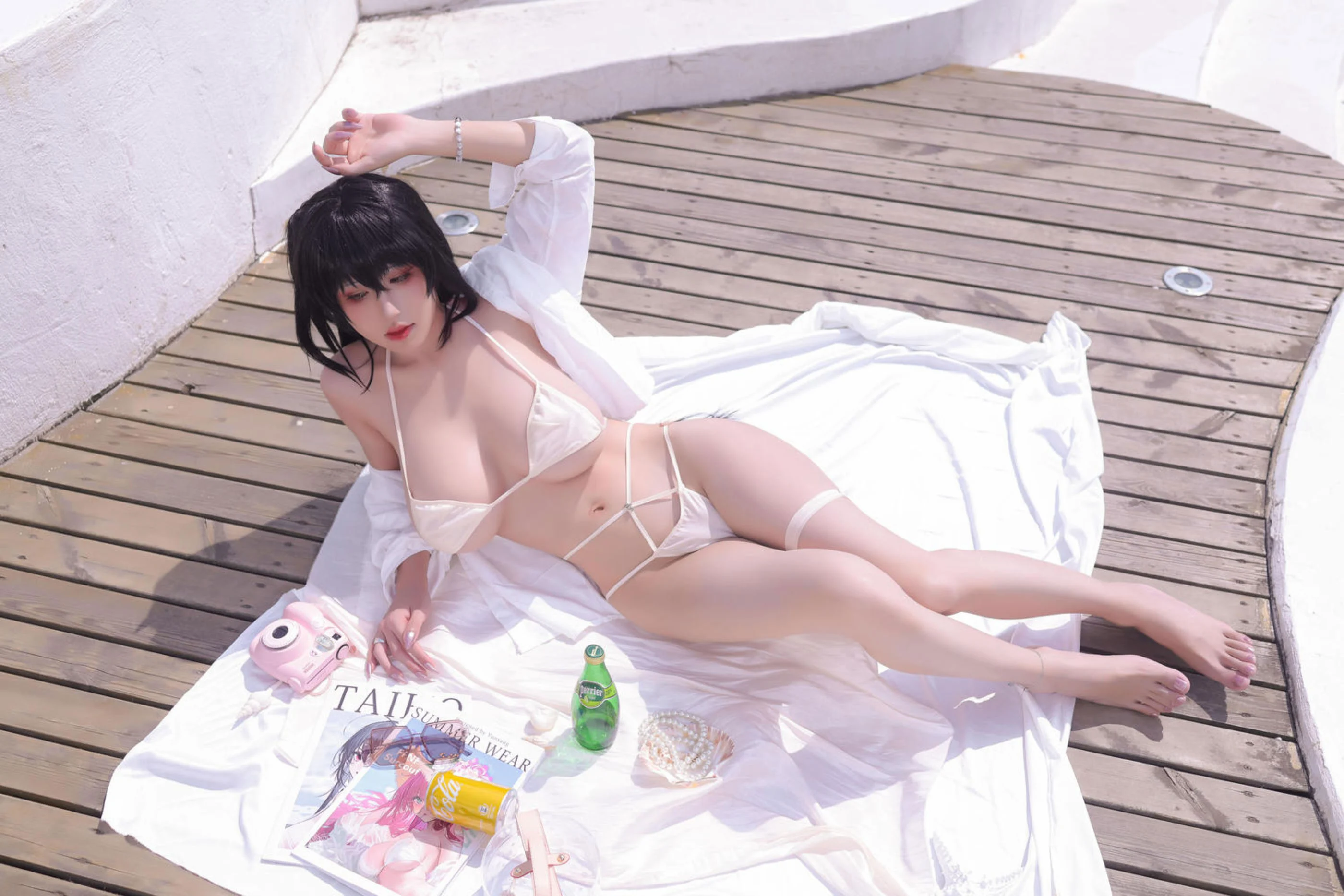 Đọc truyện hentai Tuyển tập Albums siêu phẩm Cosplay - Chap 1343 - Sakura Full of Time - Azur Lane Taihou Swimsuit