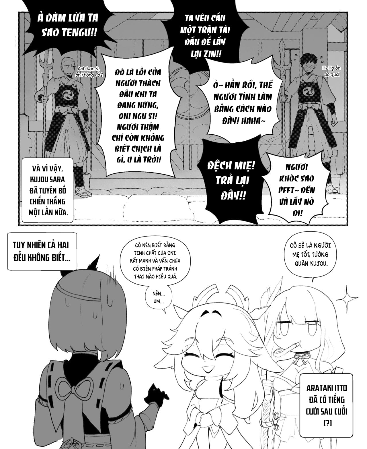 Đọc truyện hentai Ta Đây Là Arataki Itto!! - Oneshot