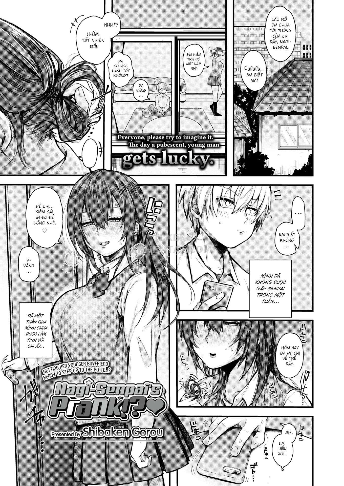 Đọc truyện hentai Nagi-senpai's Prank!? ❤ - Oneshot