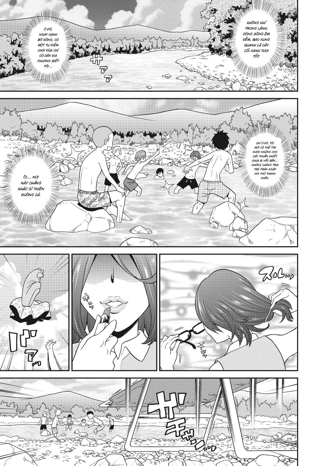 Đọc truyện hentai Nằm phơi nắng ngoài biển lúc nứng - Oneshot