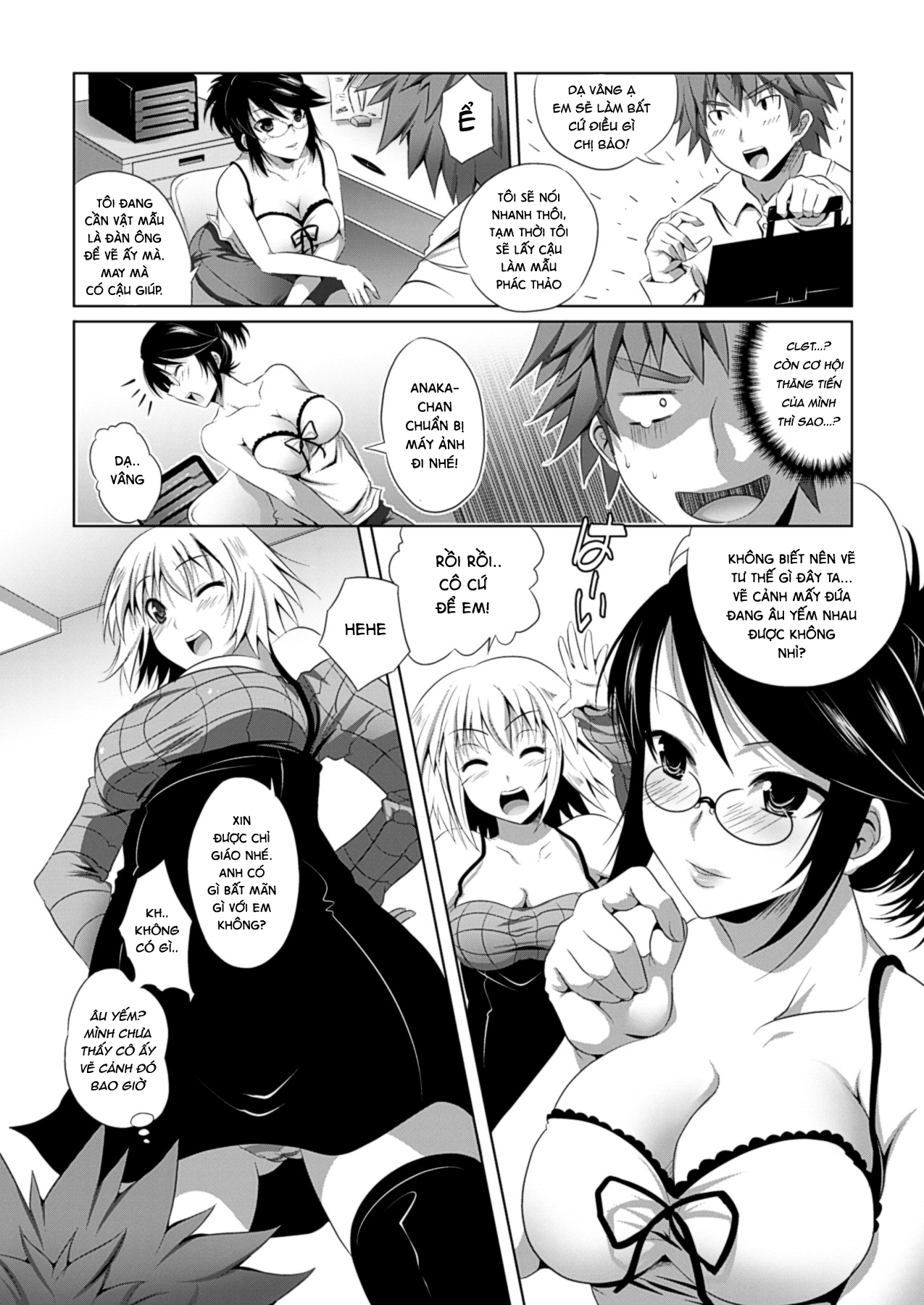 Đọc truyện hentai Trải nghiệm làm họa sĩ cùng các em họa sĩ xinh đẹp - Chap 1: Anh trợ lý may mắn
