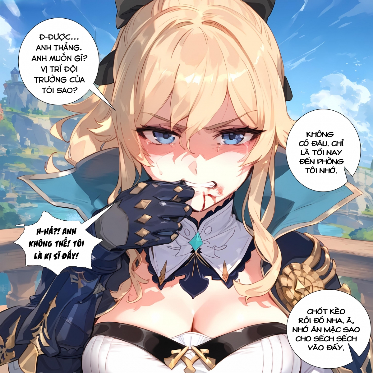 Đọc truyện hentai Kị sĩ bị đánh bại. (Genshin Impact) - Oneshot