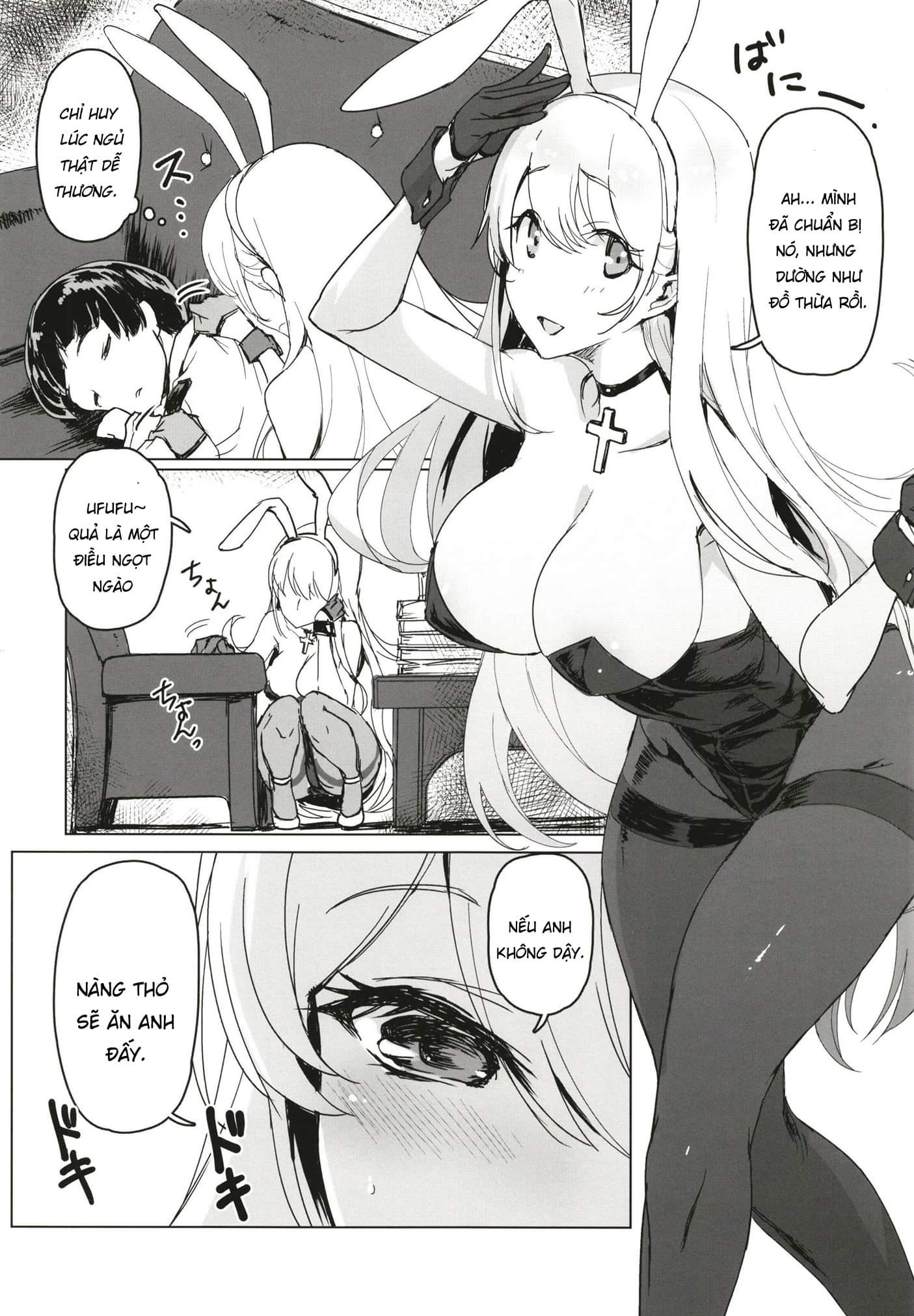 Đọc truyện hentai Shota Shikikan wa Bunny Girl Hishokan no Yume o Miru (Azur Lane) - Oneshot