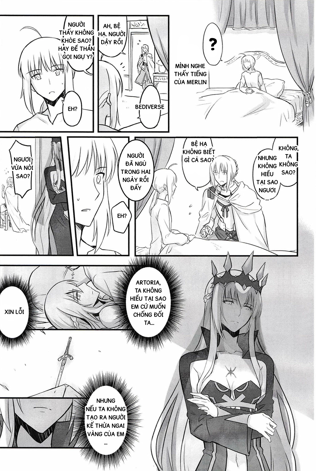 Đọc truyện hentai FGO fan book - Artoria x Morgan - Oneshot