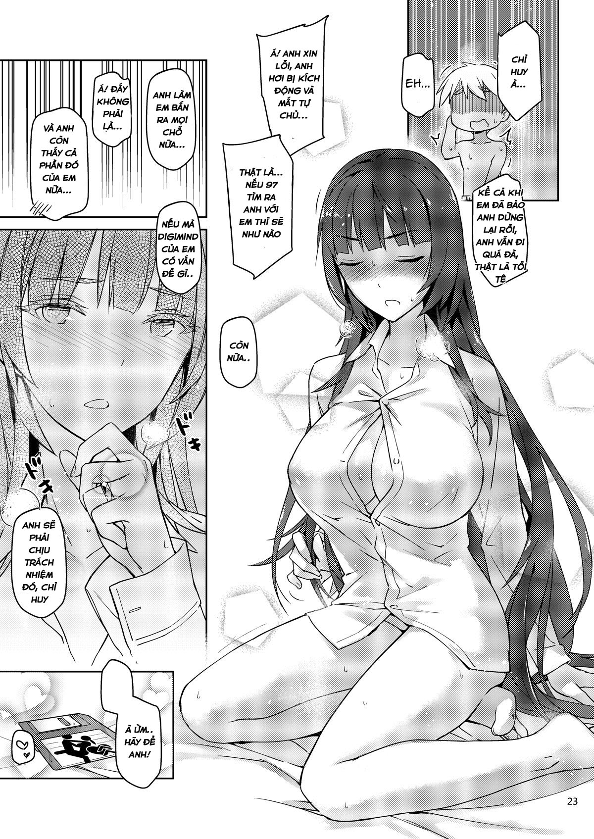 Đọc truyện hentai Type 95 Estrus Secretary (Girls' Frontline) - Oneshot