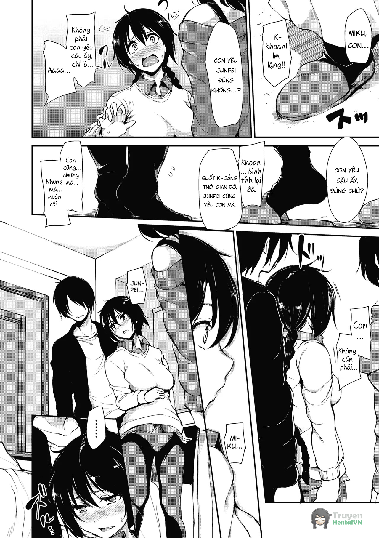 Đọc truyện hentai At Home Harem Fudeoro Sisters - Chap 5 - End