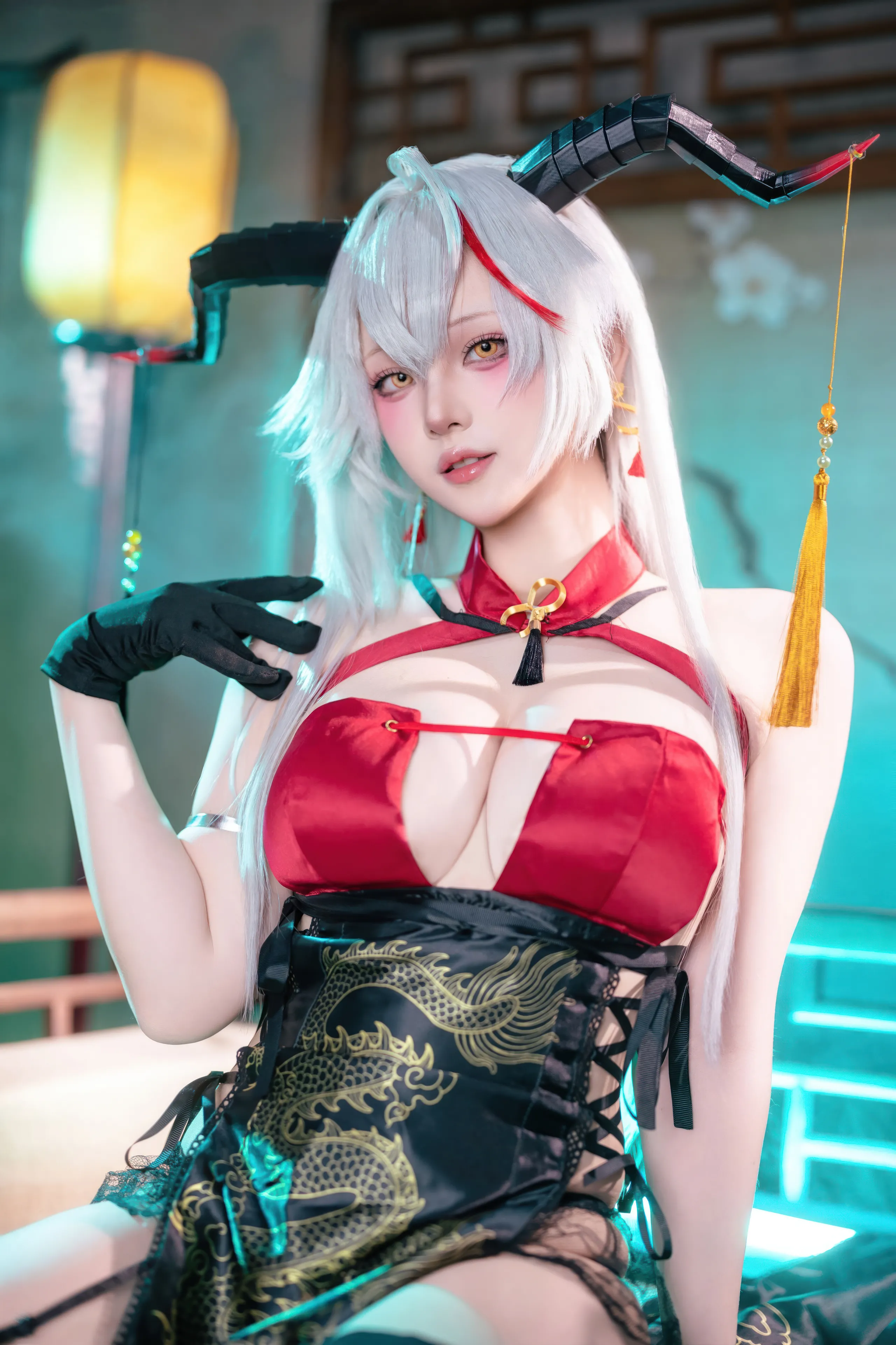 Đọc truyện hentai Tuyển tập Albums siêu phẩm Cosplay - Chap 1125 - Yukako - Azur Lane Aegir Cheongsam