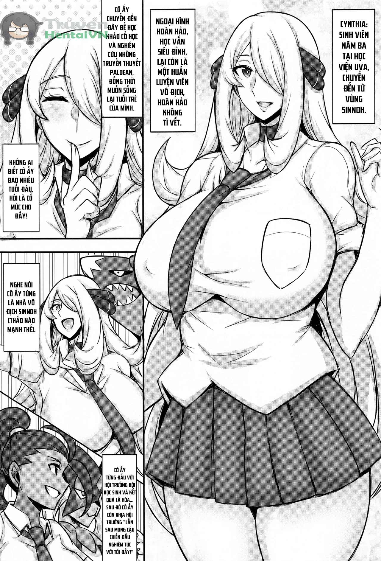 Đọc truyện hentai JK!? Shirona-san | Cynthia is a High Schooler?! - Oneshot