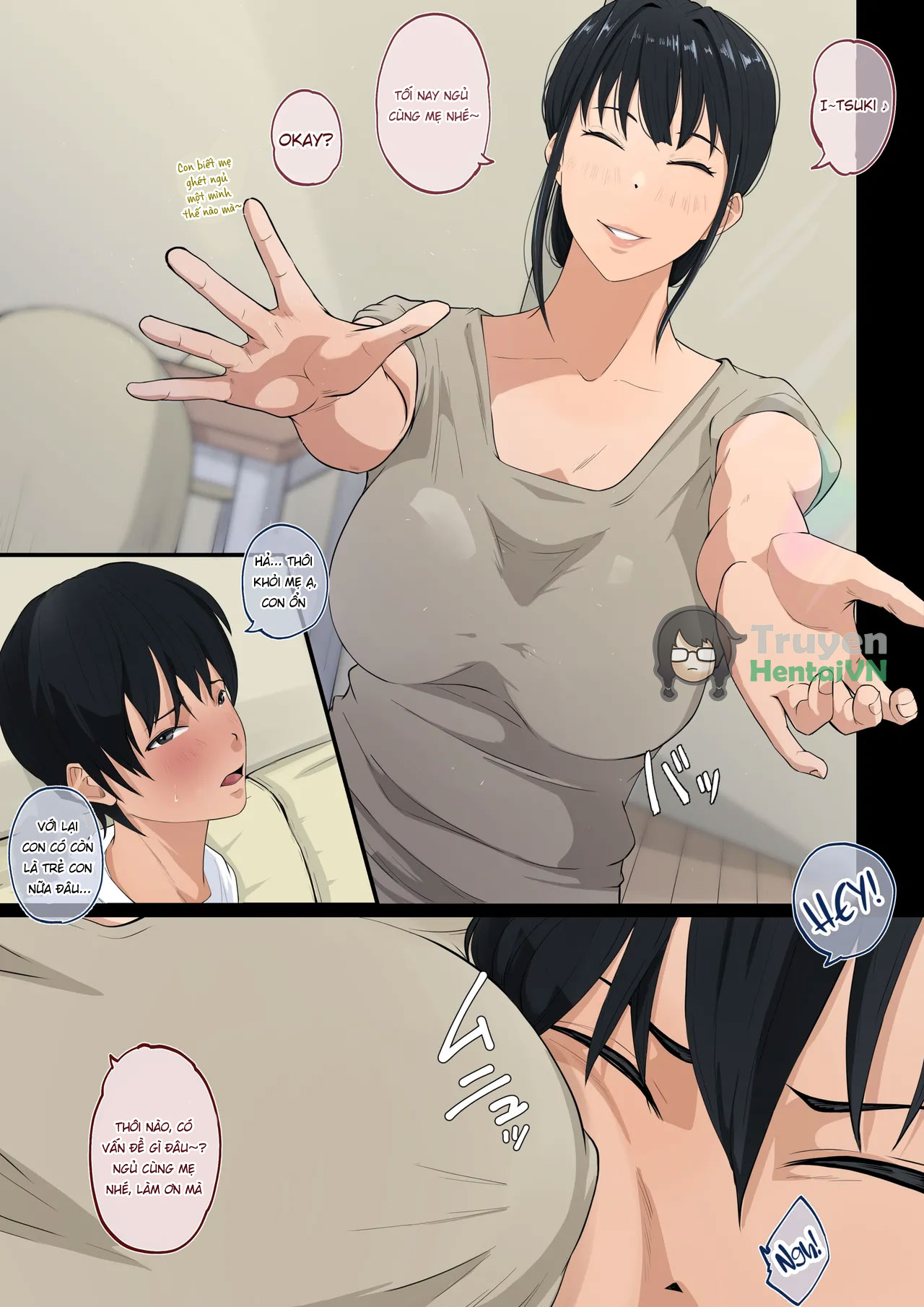 Đọc truyện hentai Kaa-san wa Boku no Koto ga Suki Sugiru!! - Oneshot