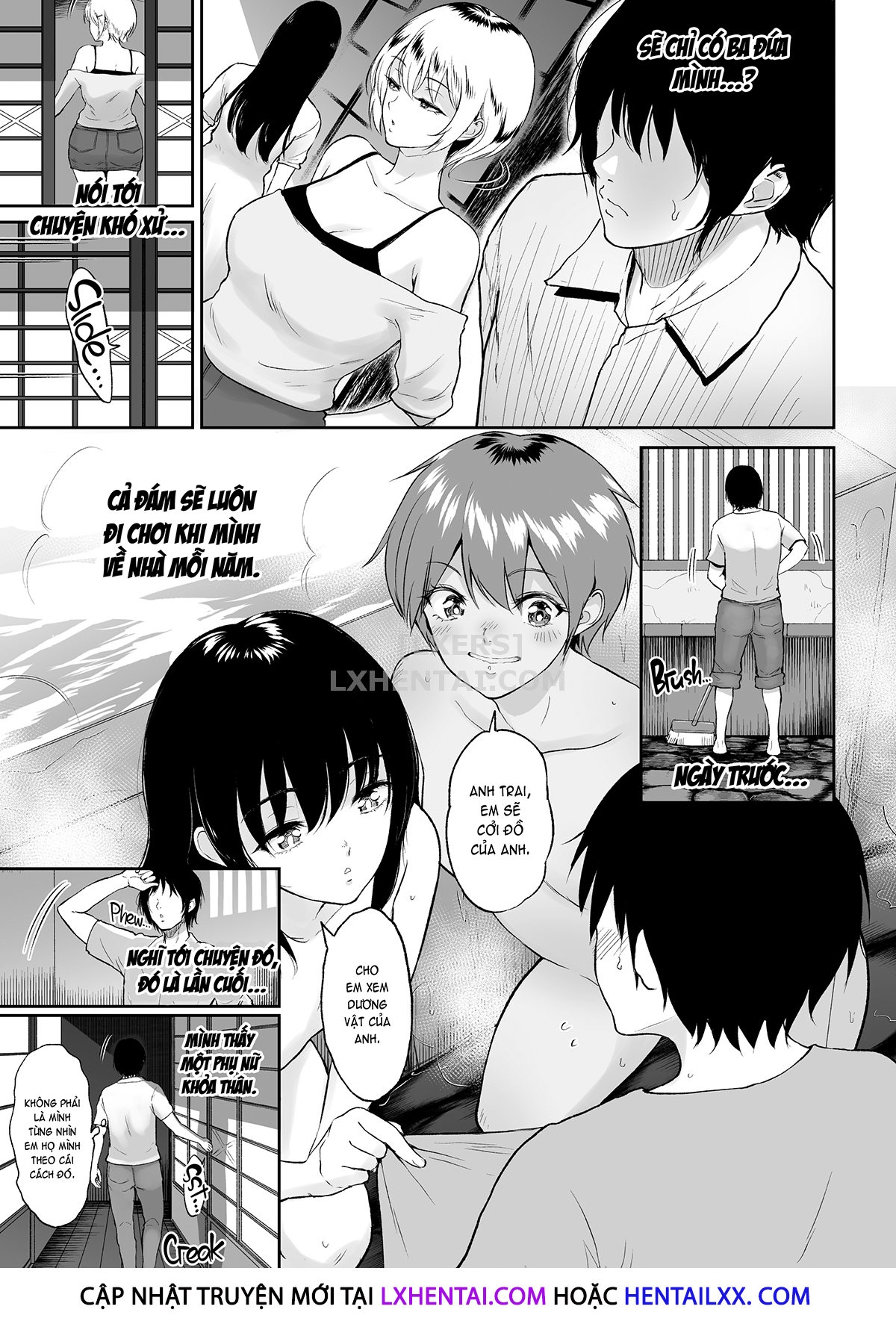 Đọc truyện hentai Hot Springs With My Cousins: Reunion With My Thicc Cousins and Our Insemination Session - Oneshot