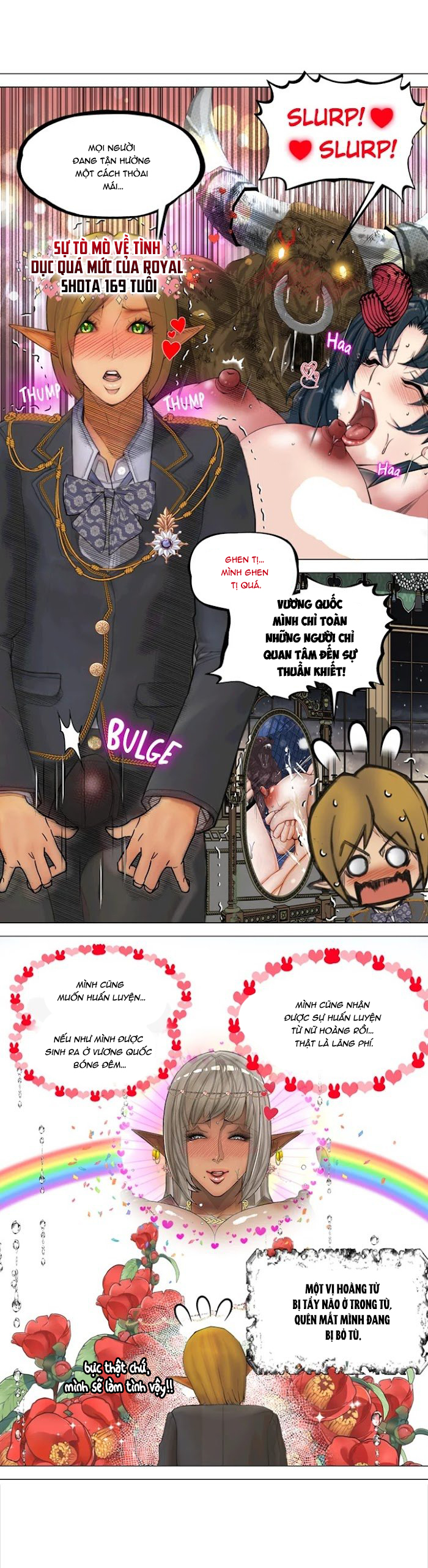 Đọc truyện hentai Nữ Hoàng Dark Elf Và Nô Lệ Orc - Chap 4