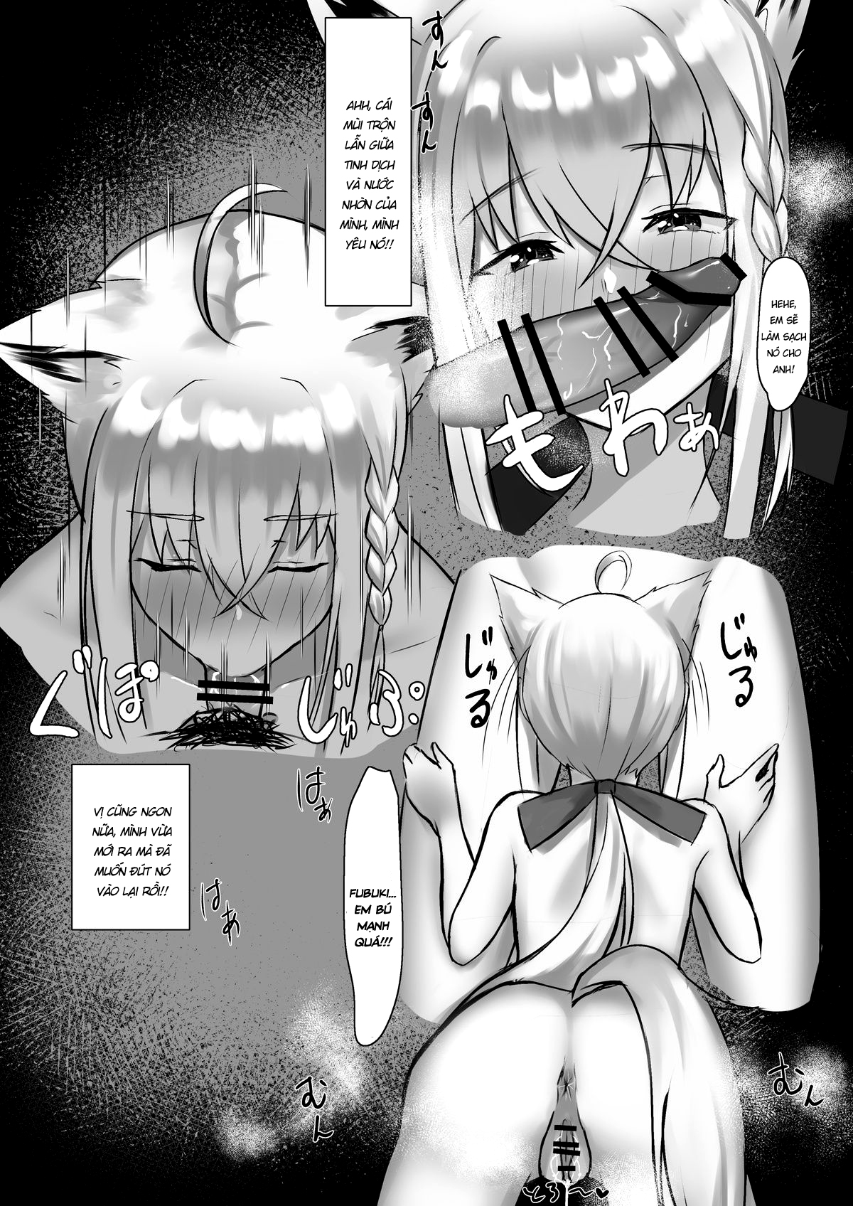 Đọc truyện hentai Shirakami Fubuki-chan ga Kareshi to Icha Love Suru Manga desu - Oneshot