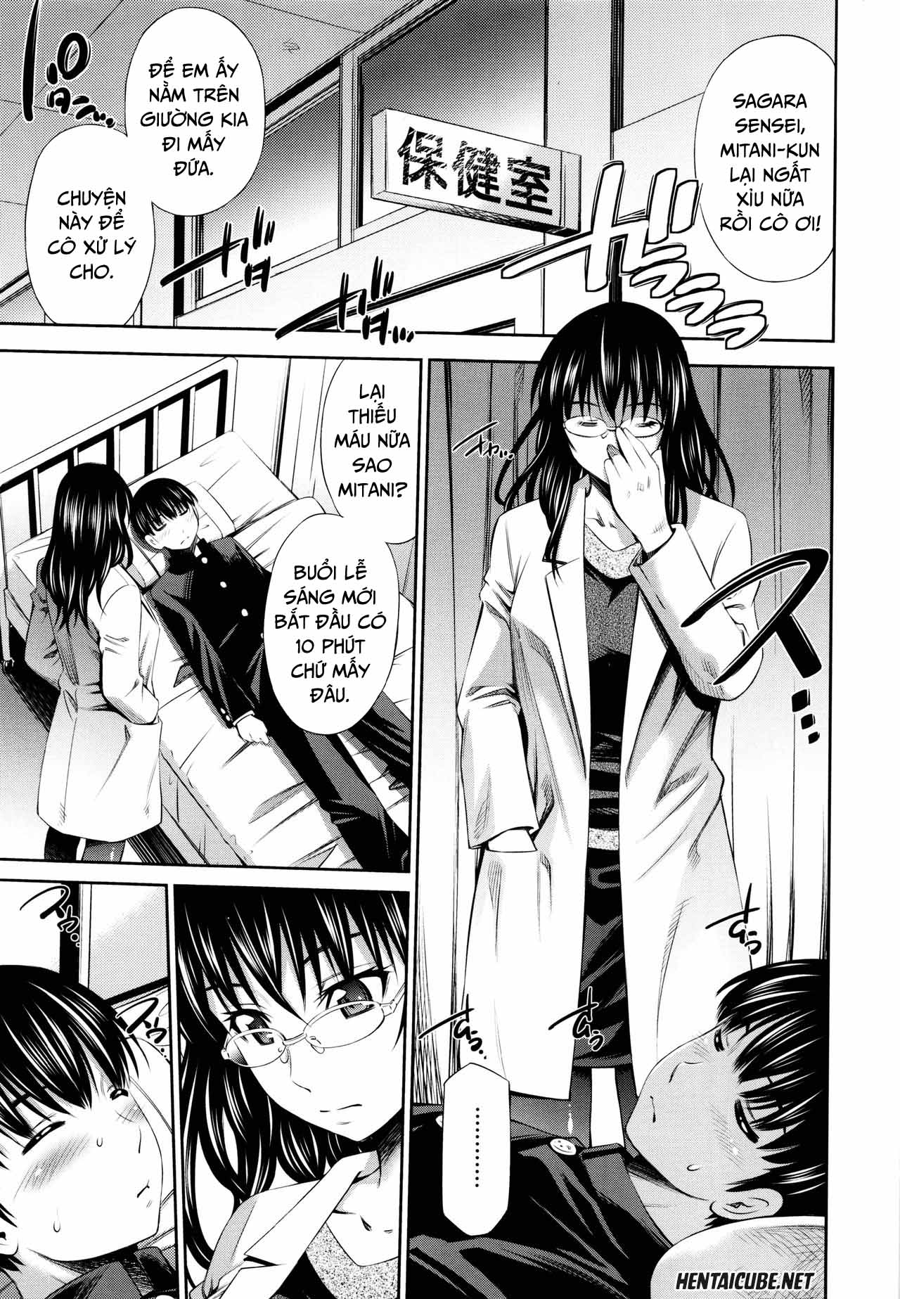 Đọc truyện hentai Hokenshitsu no Sagara Sensei - Chap 2