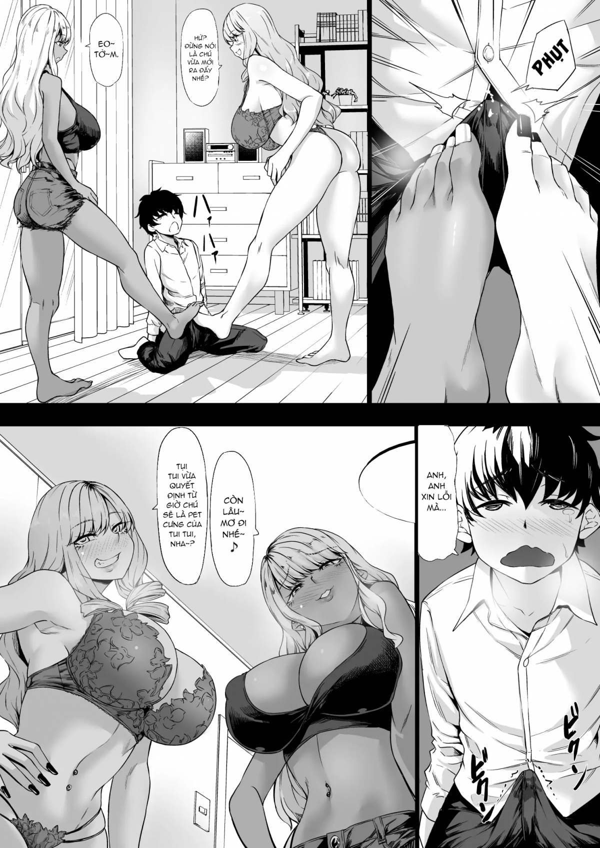 Đọc truyện hentai Từ nô lệ trong công ty trở thành thú cưng cho các en Gyaru - Haihondaikho