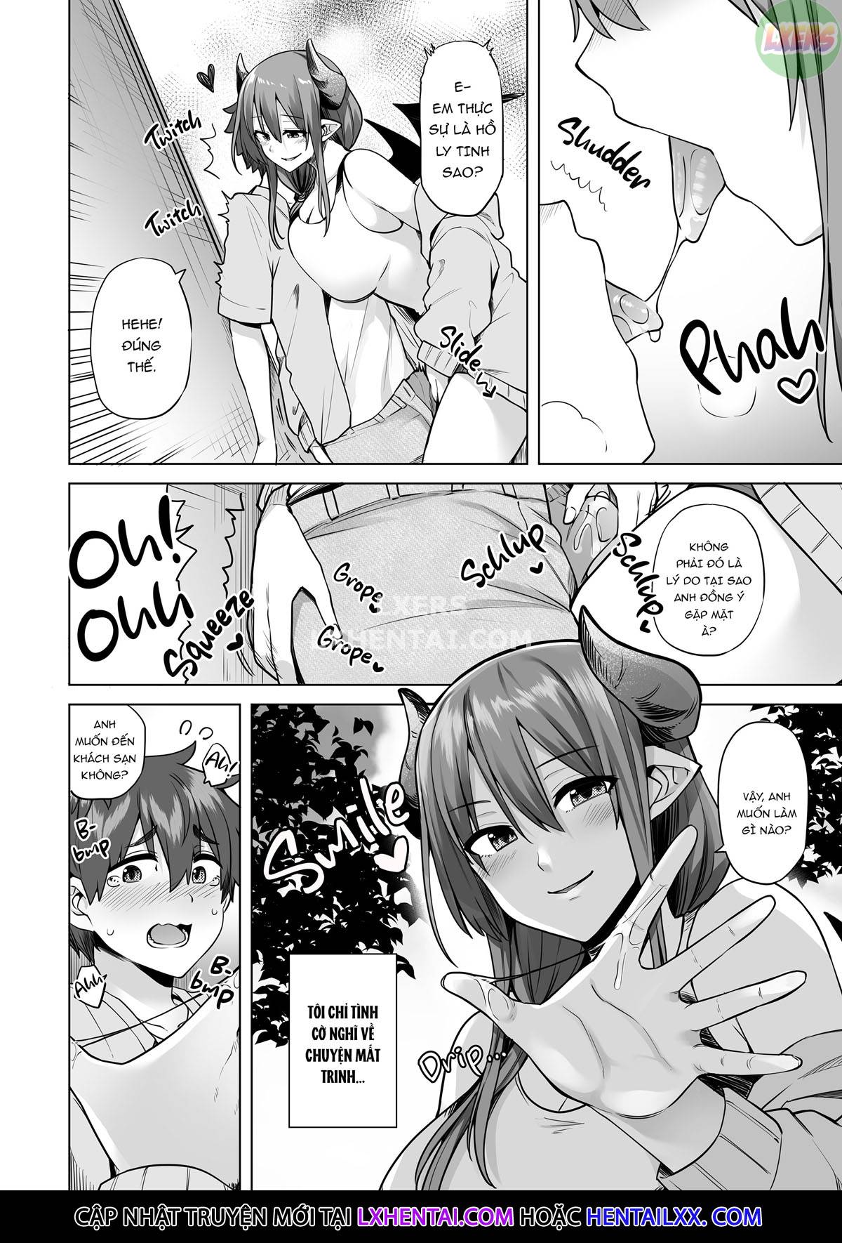 Đọc truyện hentai Những quý cô Succubus trong sứ mệnh vắt sữa - Oneshot