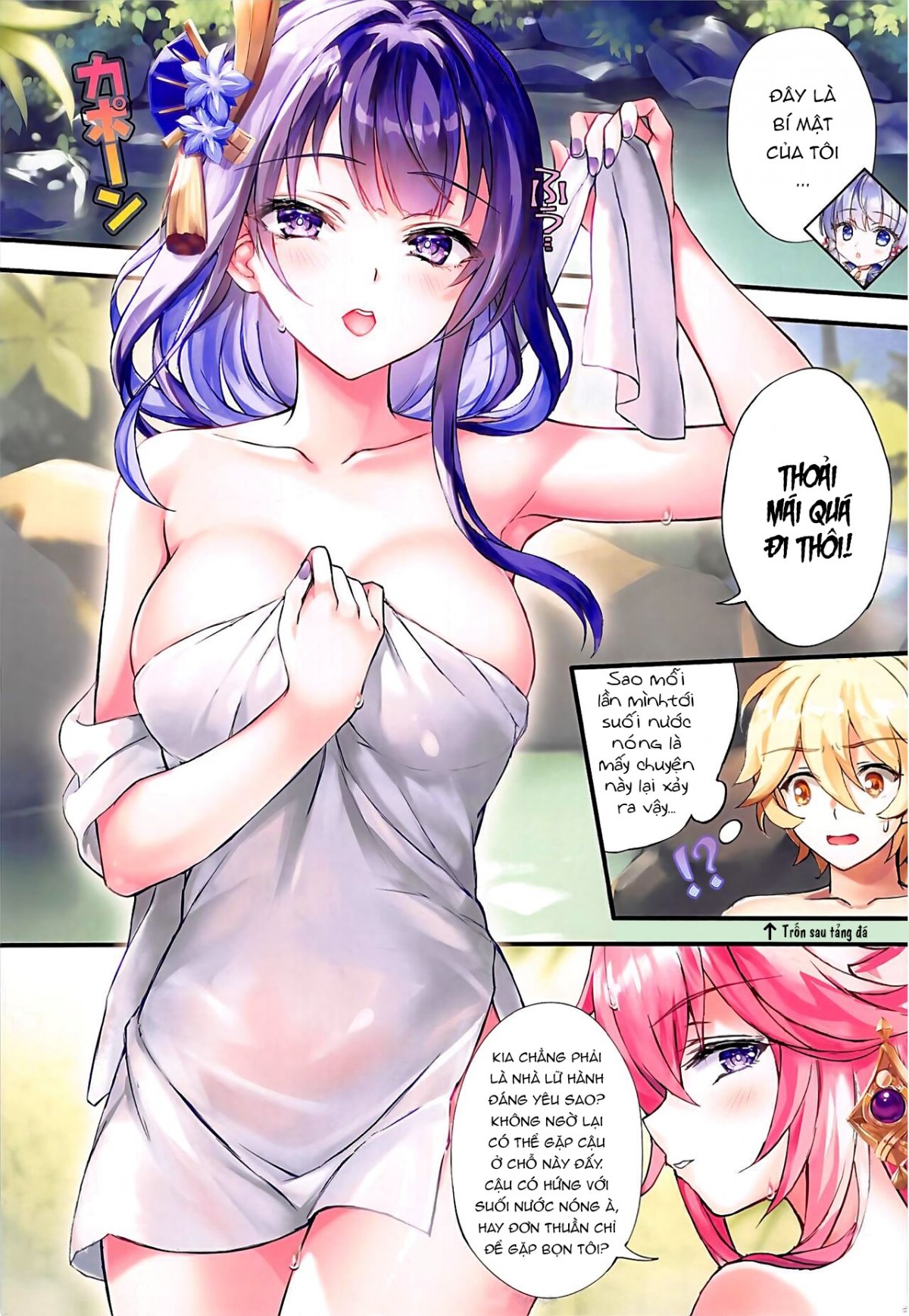 Đọc truyện hentai Suối Nước Nóng Bí Mật Ở Inazuma - 1bắn