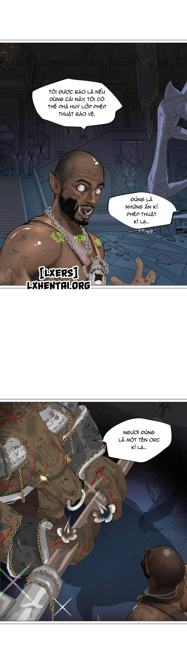 Đọc truyện hentai Nữ Hoàng Dark Elf Và Nô Lệ Orc - Chap 20