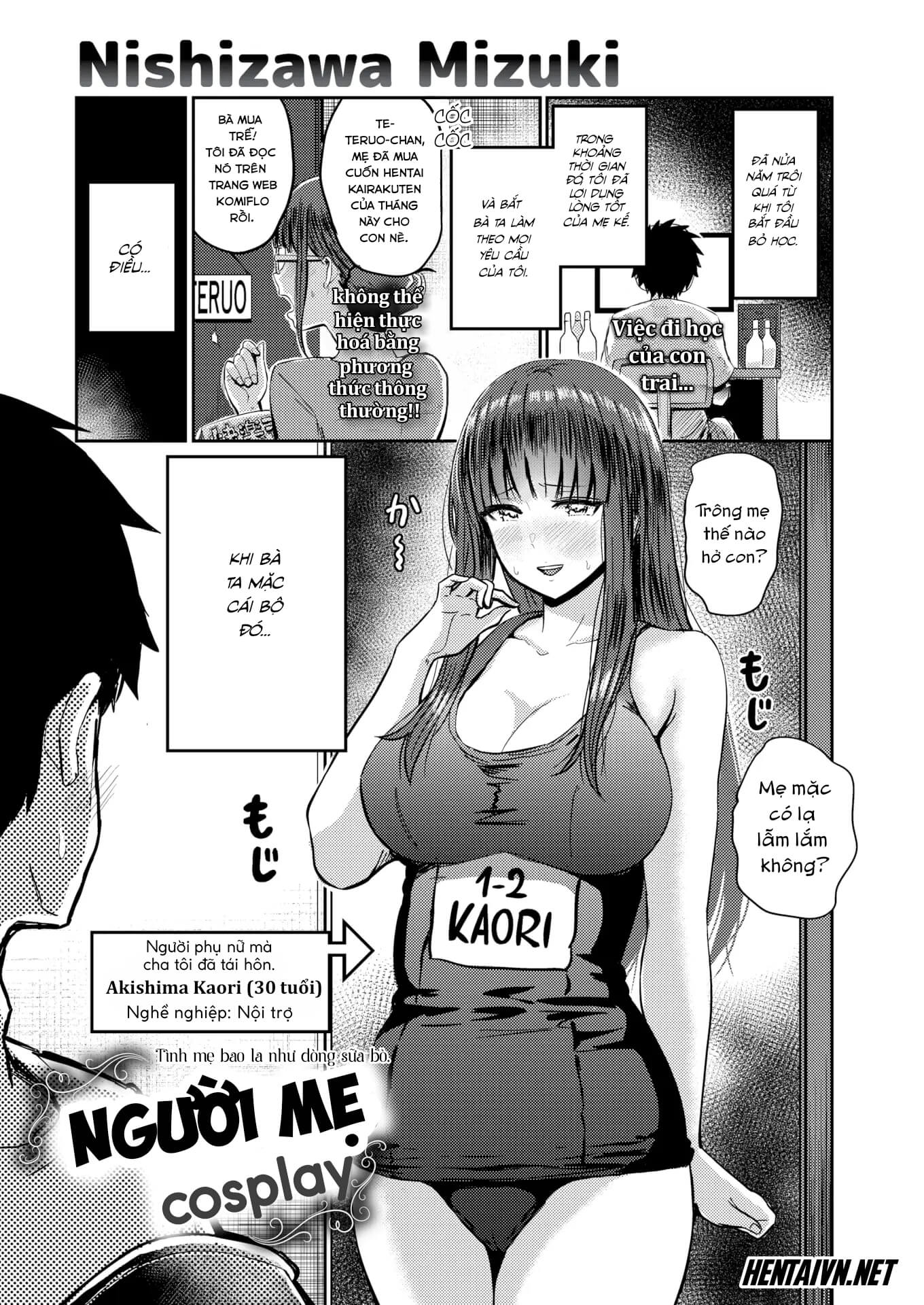 Đọc truyện hentai Tình Mẹ Bao La Như Dòng Sữa Bò (Series ngắn) - Chap 1: Người Mẹ Cosplay