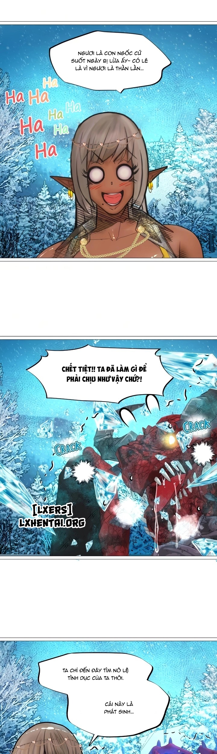 Đọc truyện hentai Nữ Hoàng Dark Elf Và Nô Lệ Orc - Chap 22