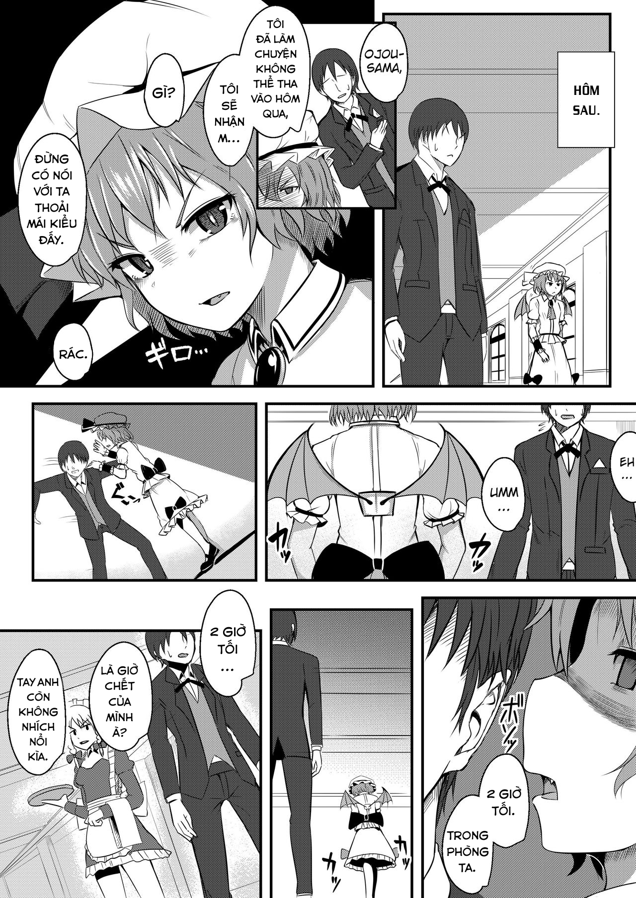 Đọc truyện hentai Kyuuketsu Reijou to Geboku Shitsuji (Touhou Project) - Oneshot