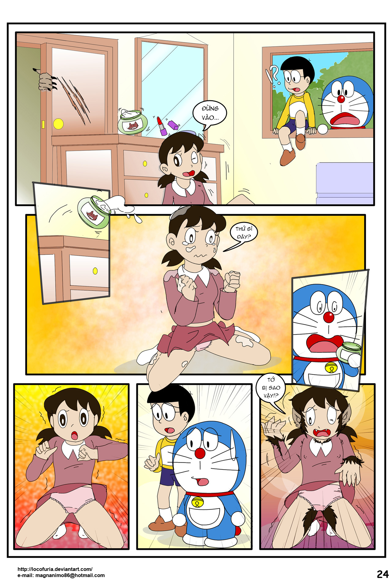 Đọc truyện hentai DORAEMON? - Vol 1 - Chap 2: Kem Người Sói