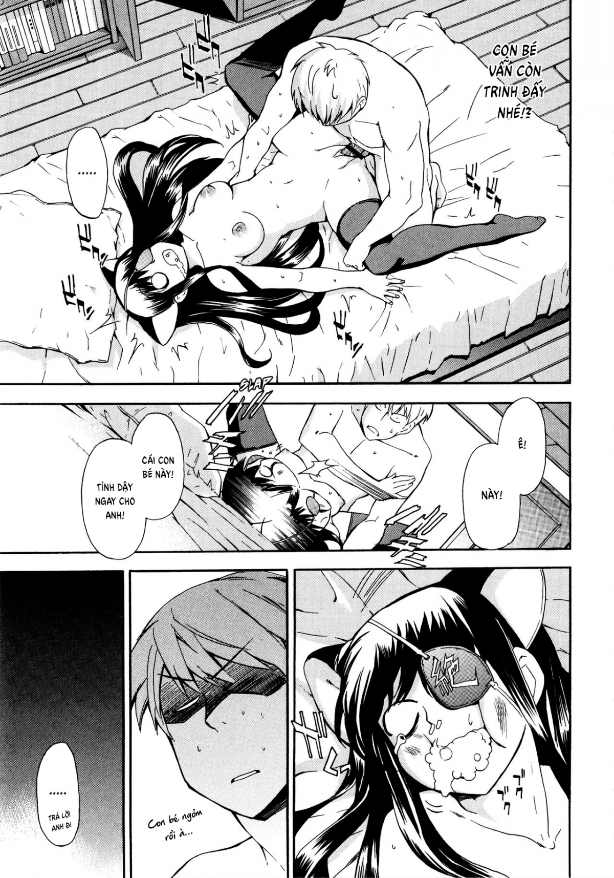 Đọc truyện hentai My Fucked-in-the-Head Younger Sister Comes in, Wearing Cat Ears and an Eyepatch - Oneshot