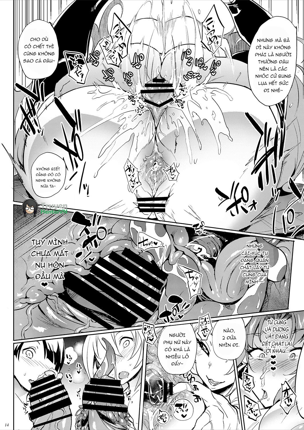 Đọc truyện hentai Sở thích ăn cặc của quái vật 3 đầu - oneshot