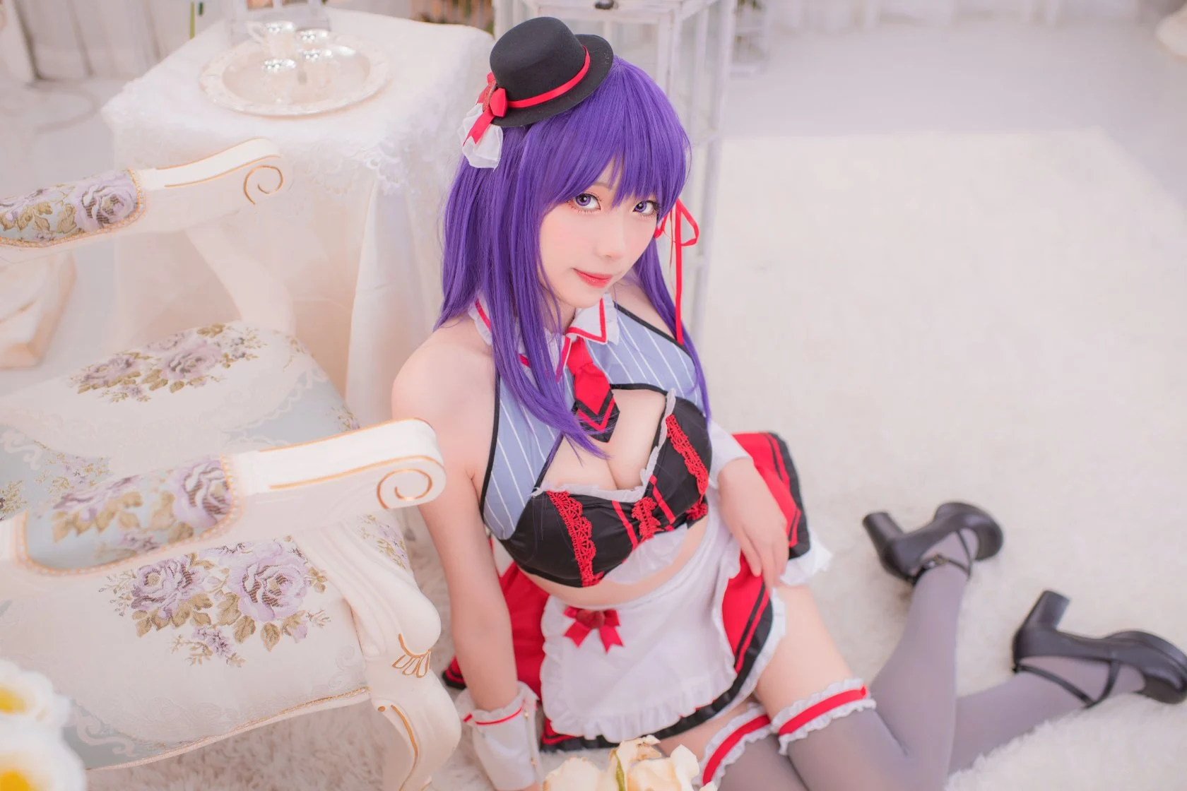Đọc truyện hentai Tuyển tập Albums siêu phẩm Cosplay - Chap 918 - [Zhajiang Mumu] Sakura Maid