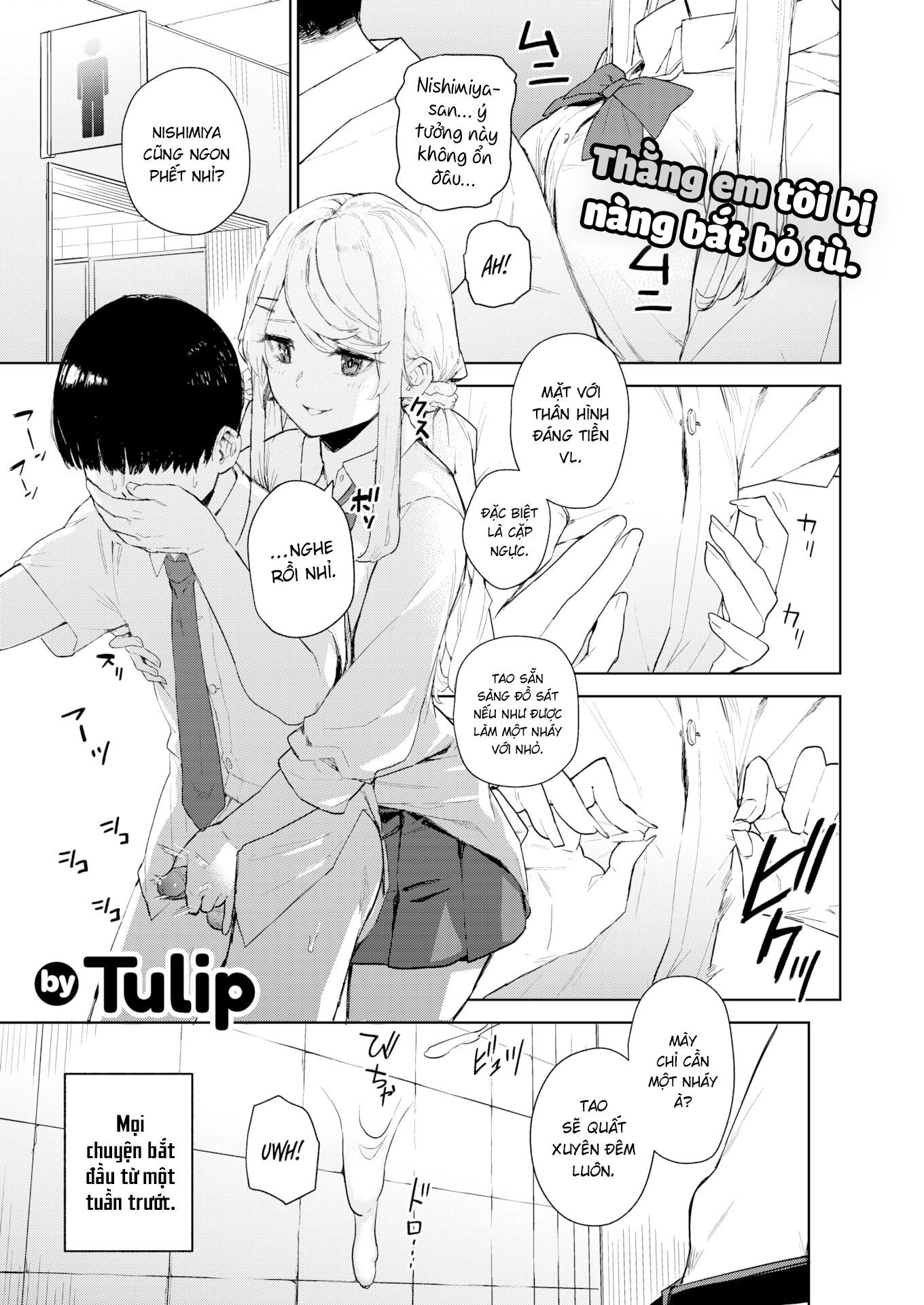 Đọc truyện hentai Kiểm soát xuất tinh cho Nishimiya-san - Chap 1