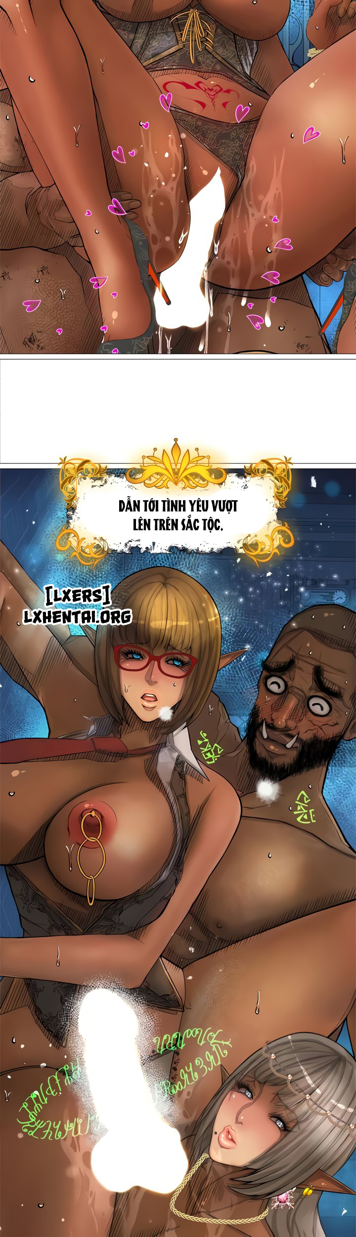Đọc truyện hentai Nữ Hoàng Dark Elf Và Nô Lệ Orc - Chap 31 - END