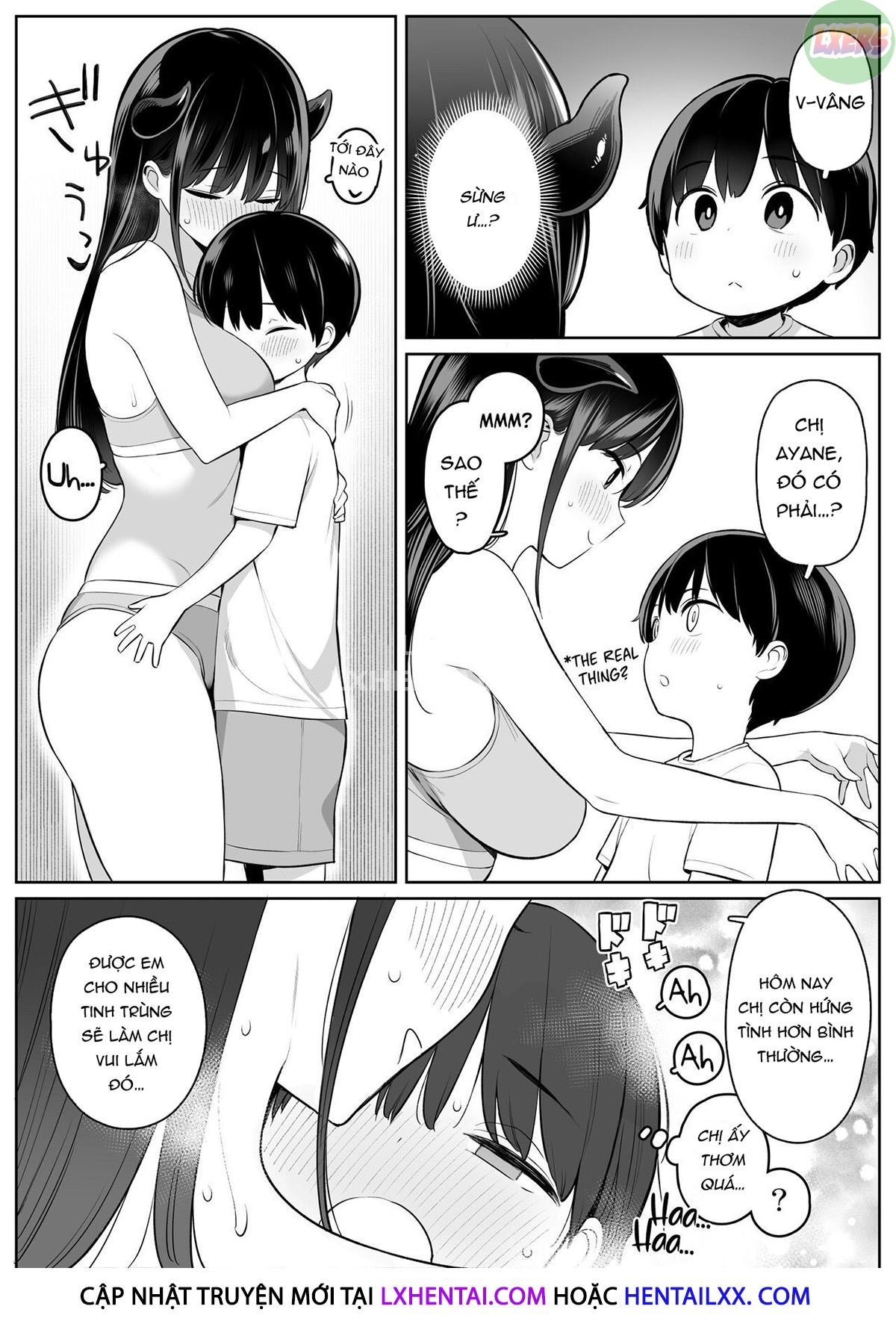 Đọc truyện hentai The Story of How The Big Sister Neighbor Squeezed My Semen Because She was a Succubus - Oneshot