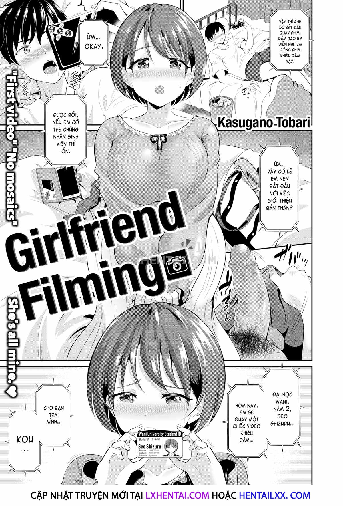 Đọc truyện hentai Girlfriend Filming - Oneshot