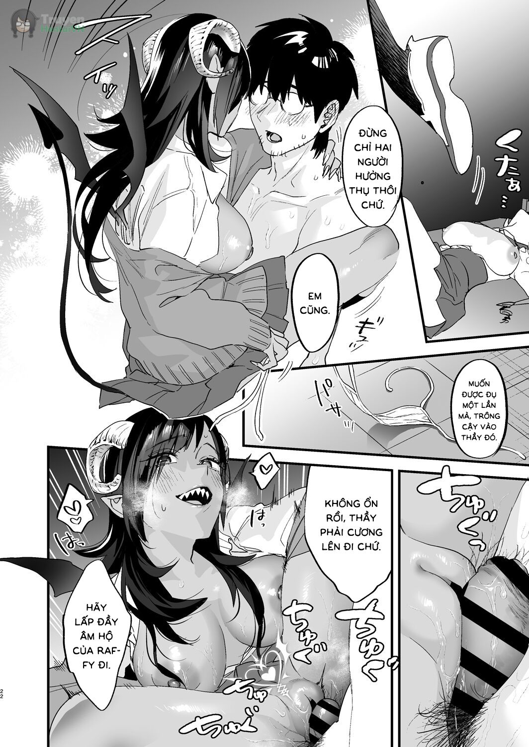 Đọc truyện hentai Koukan Ryuugakusei -Succubus-tachi to Boku - Oneshot