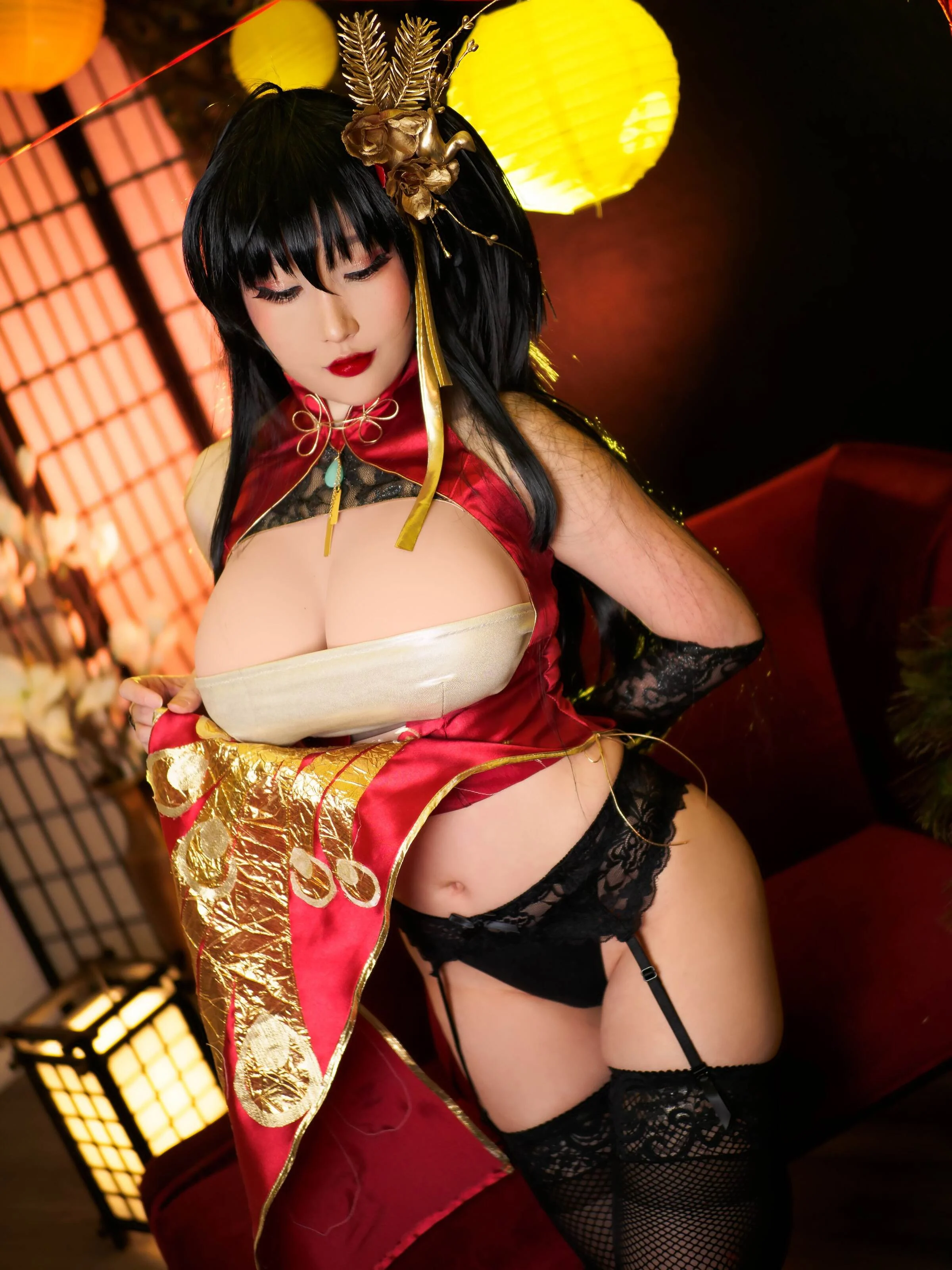 Đọc truyện hentai Tuyển tập Albums siêu phẩm Cosplay - Chap 605 - Rinnie Riot – Taihou Qipao