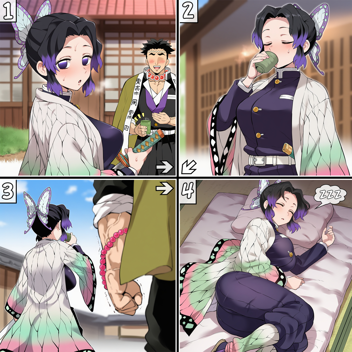 Đọc truyện hentai Tuyển tập Albums Art hentai - Chap 690 - Kochou Shinobu Vs Himejima