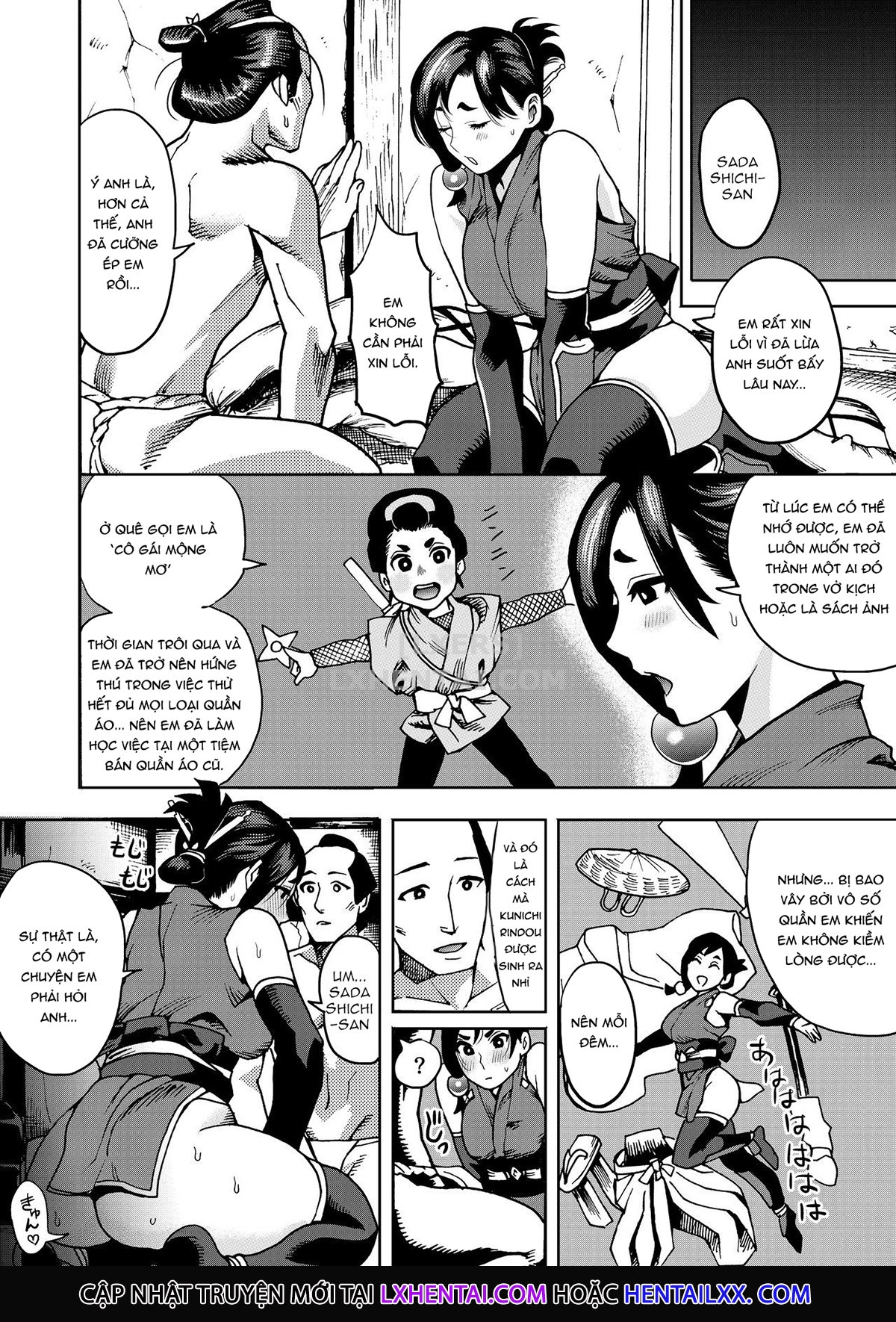 Đọc truyện hentai Kunoichi no Mitsuyaku - Oneshot