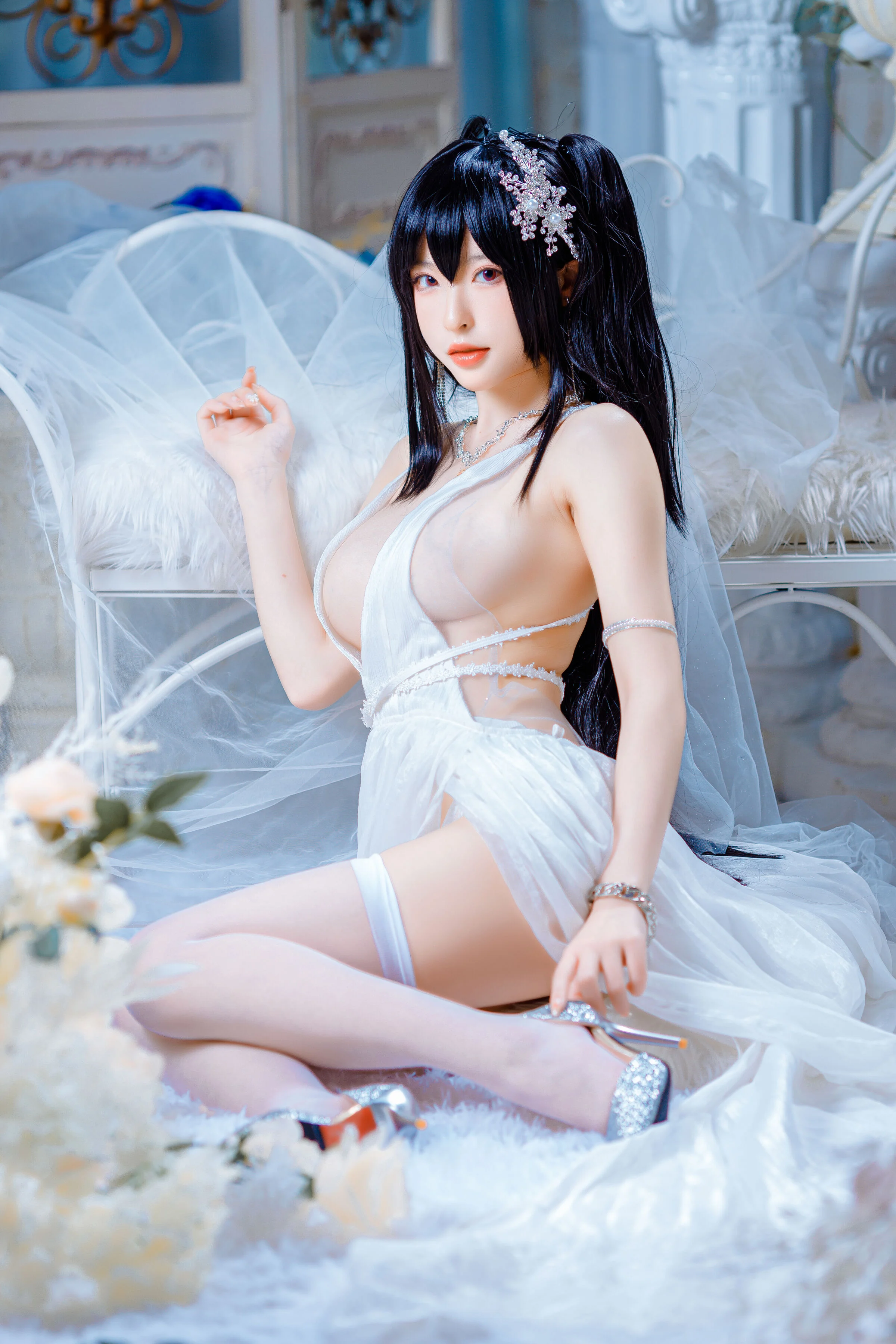 Đọc truyện hentai Tuyển tập Albums siêu phẩm Cosplay - Chap 525 - Shimizu Yuno - Taihou wedding dress