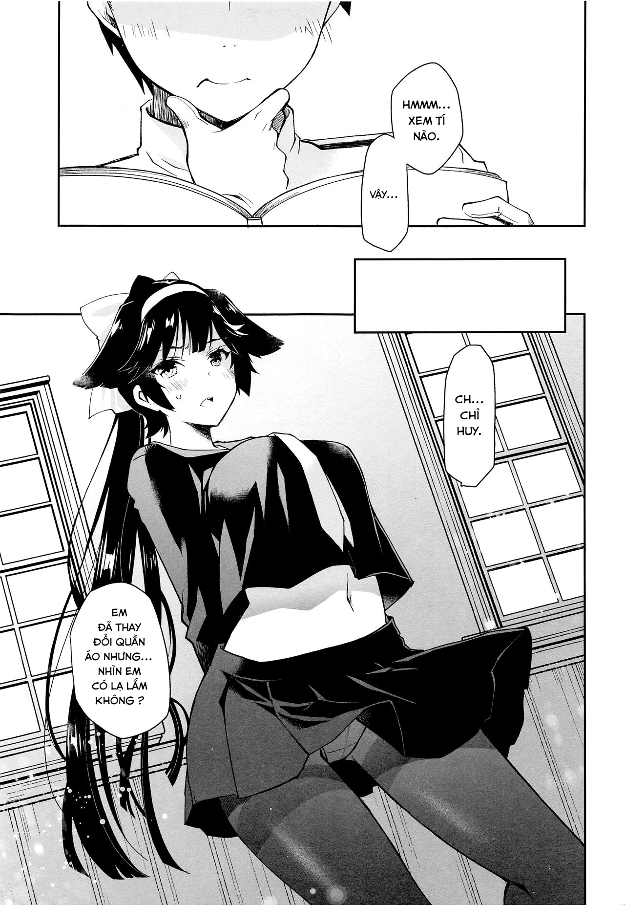 Đọc truyện hentai Kakin Shikikan, Fuku o Kau - Oneshot