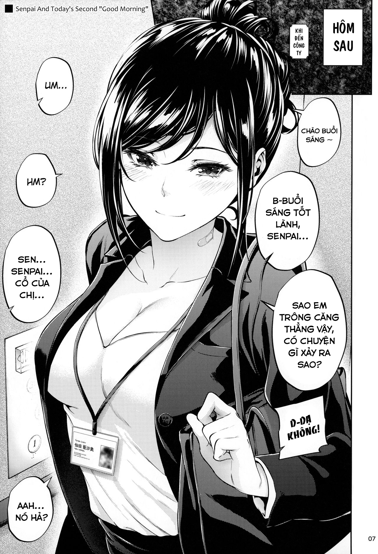 Đọc truyện hentai Tiền bối nơi công sở - Làm thêm ly nữa nhé & lời chào buổi sáng thứ 2 của senpai