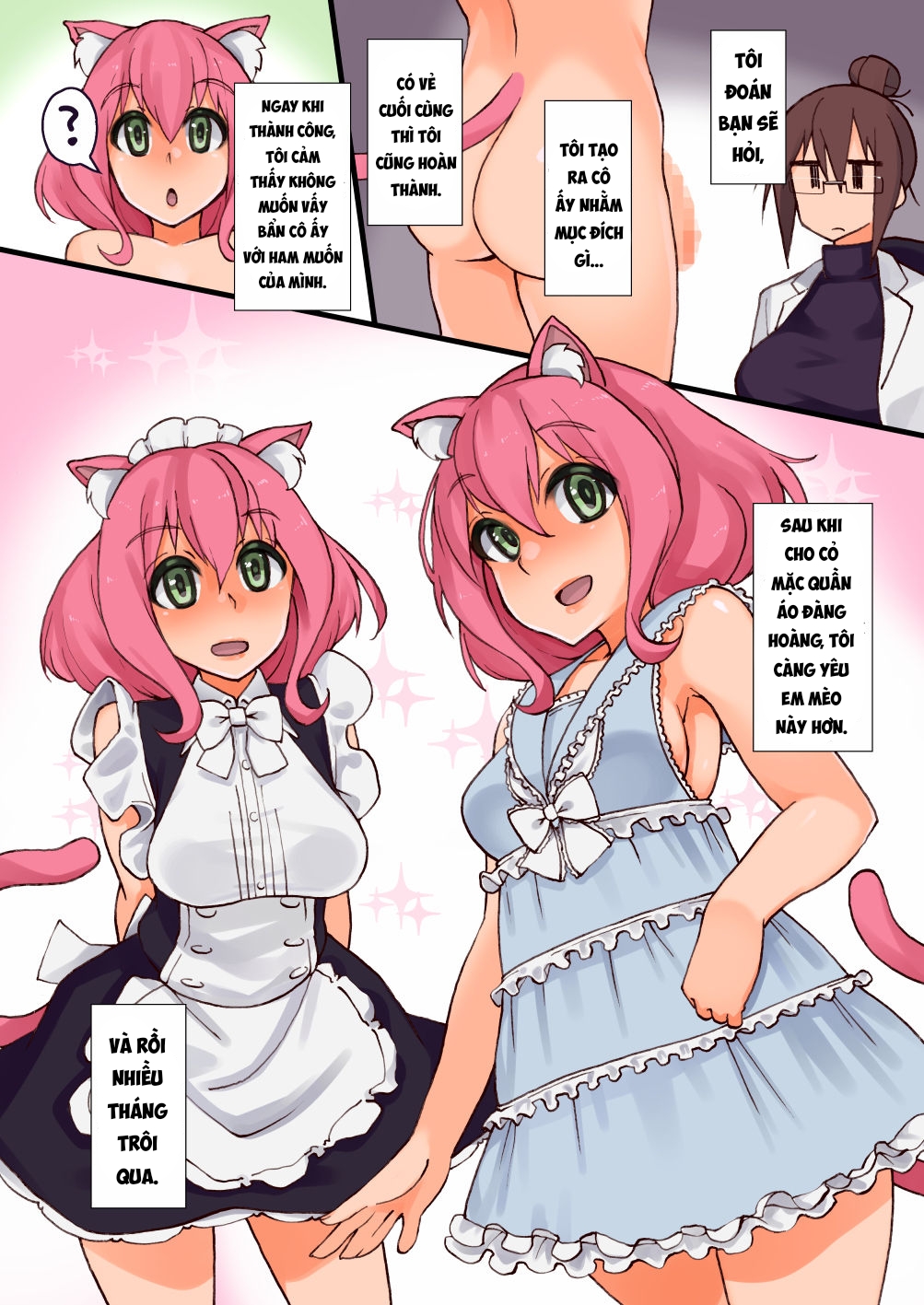 Đọc truyện hentai Tôi đã tạo ra một bé mèo futa. - Oneshot