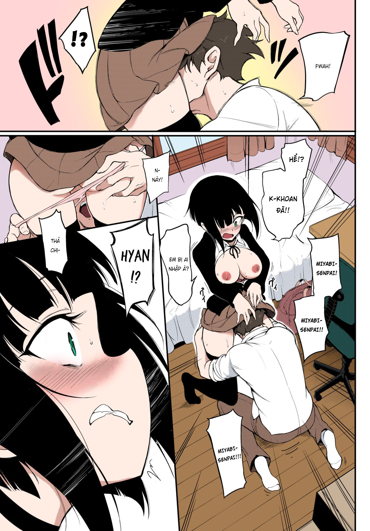 Đọc truyện hentai Senpai Lạnh Lùng ❤ - Chap 1: Full color
