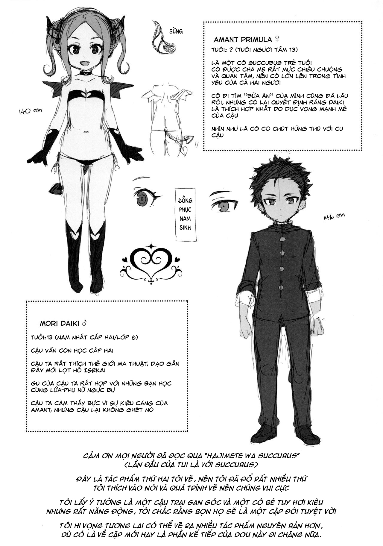 Đọc truyện hentai Hajimete wa Succubus - Oneshot