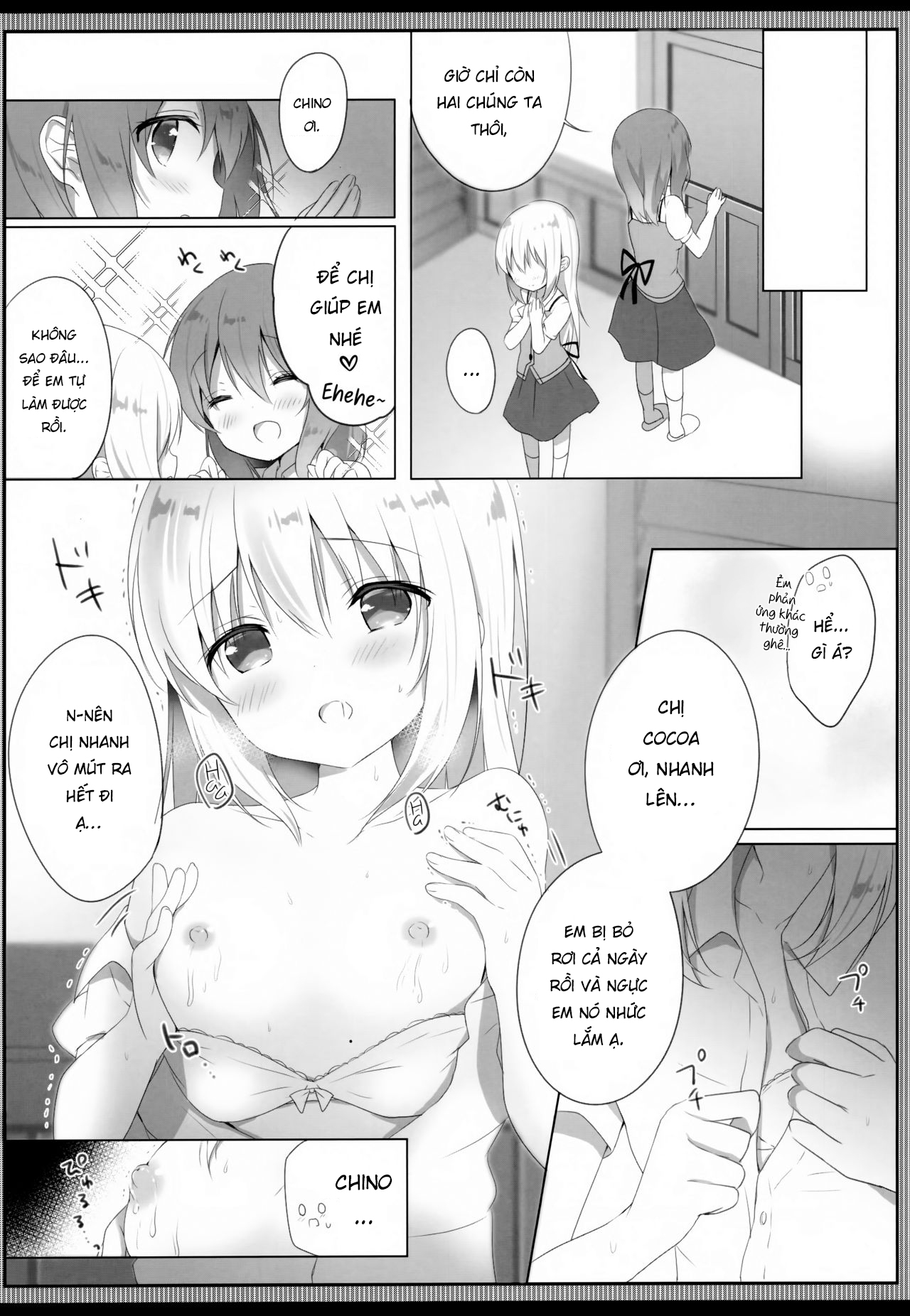 Đọc truyện hentai Chino’s Sweet & Fatty Milk - Oneshot