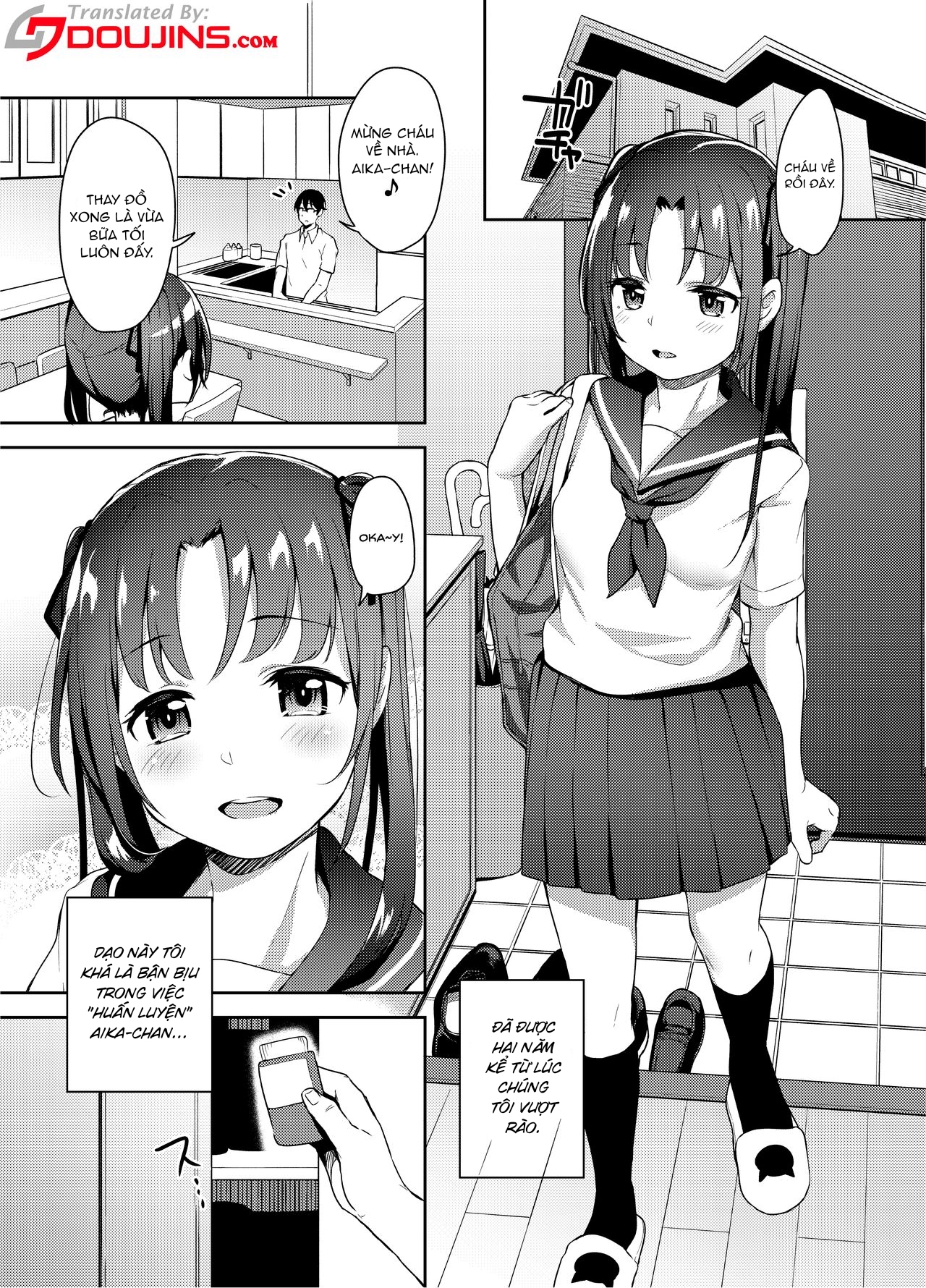 Đọc truyện hentai Aika to Oji-san ~Neteiru Aida ni Hanayome Shugyou~ - Chap 2