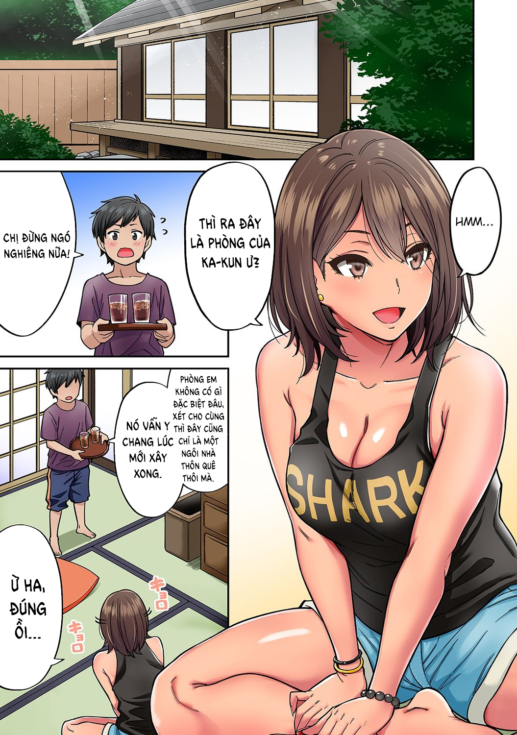 Đọc truyện hentai Bà chị tôi mến đã trở về trong bộ dạng gái lai tây - Chap 2